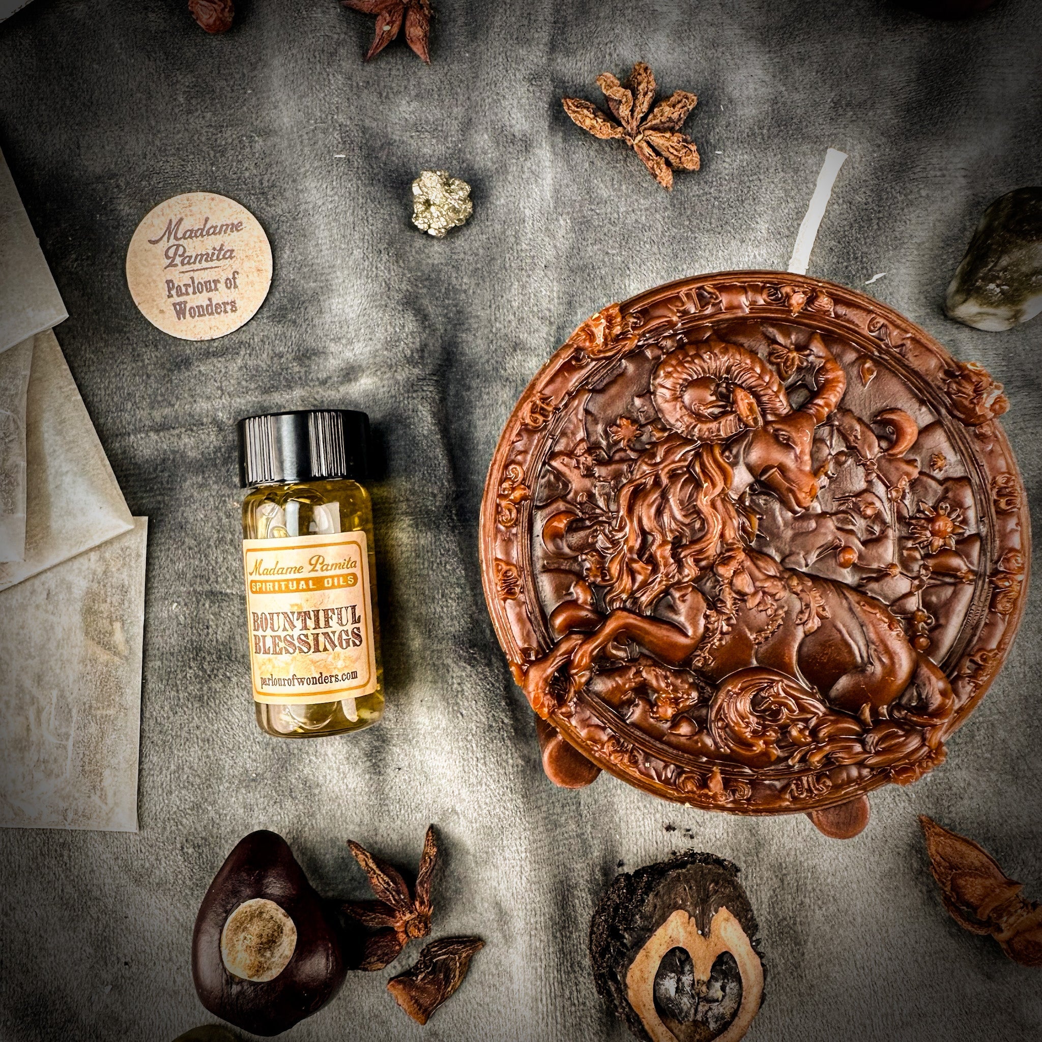 Capricorn Power Candle Spell Kit - Ambition, Discipline & Success Magic