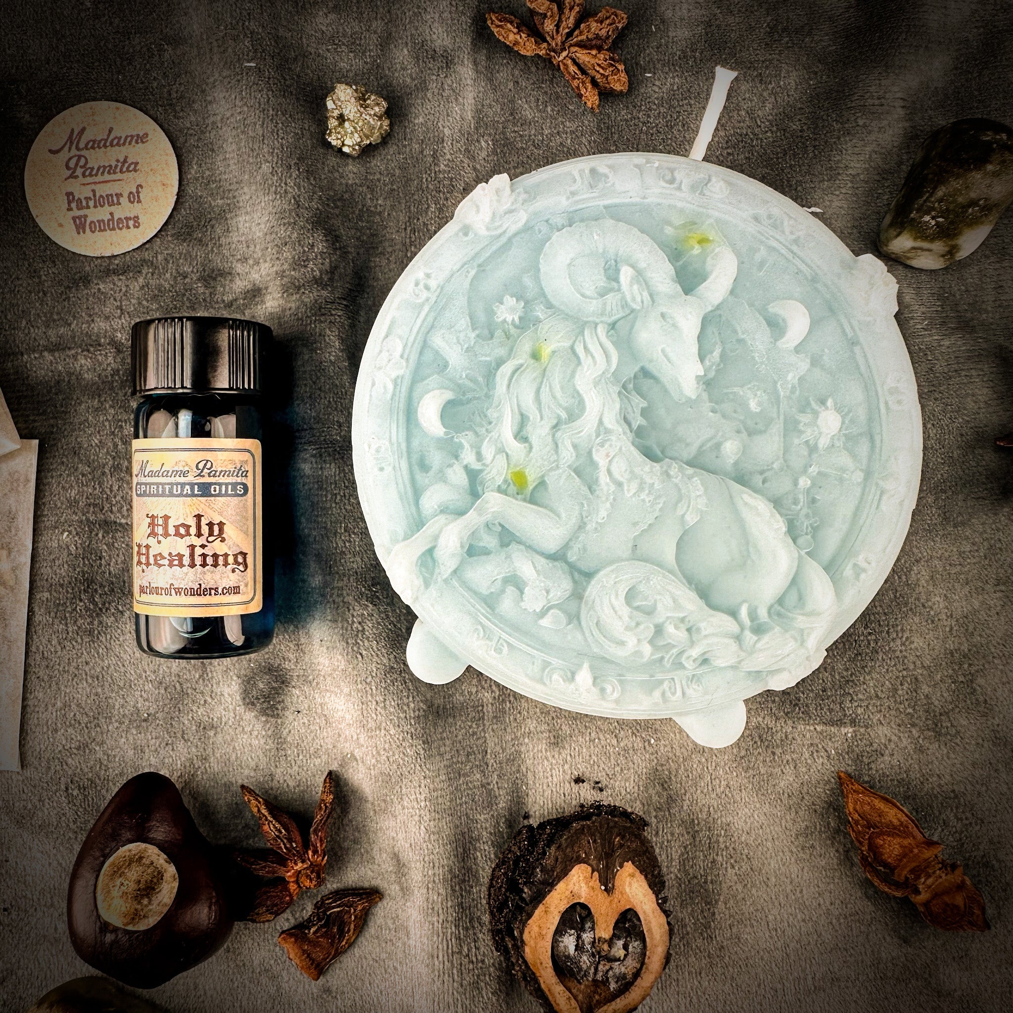 Capricorn Power Candle Spell Kit - Ambition, Discipline & Success Magic
