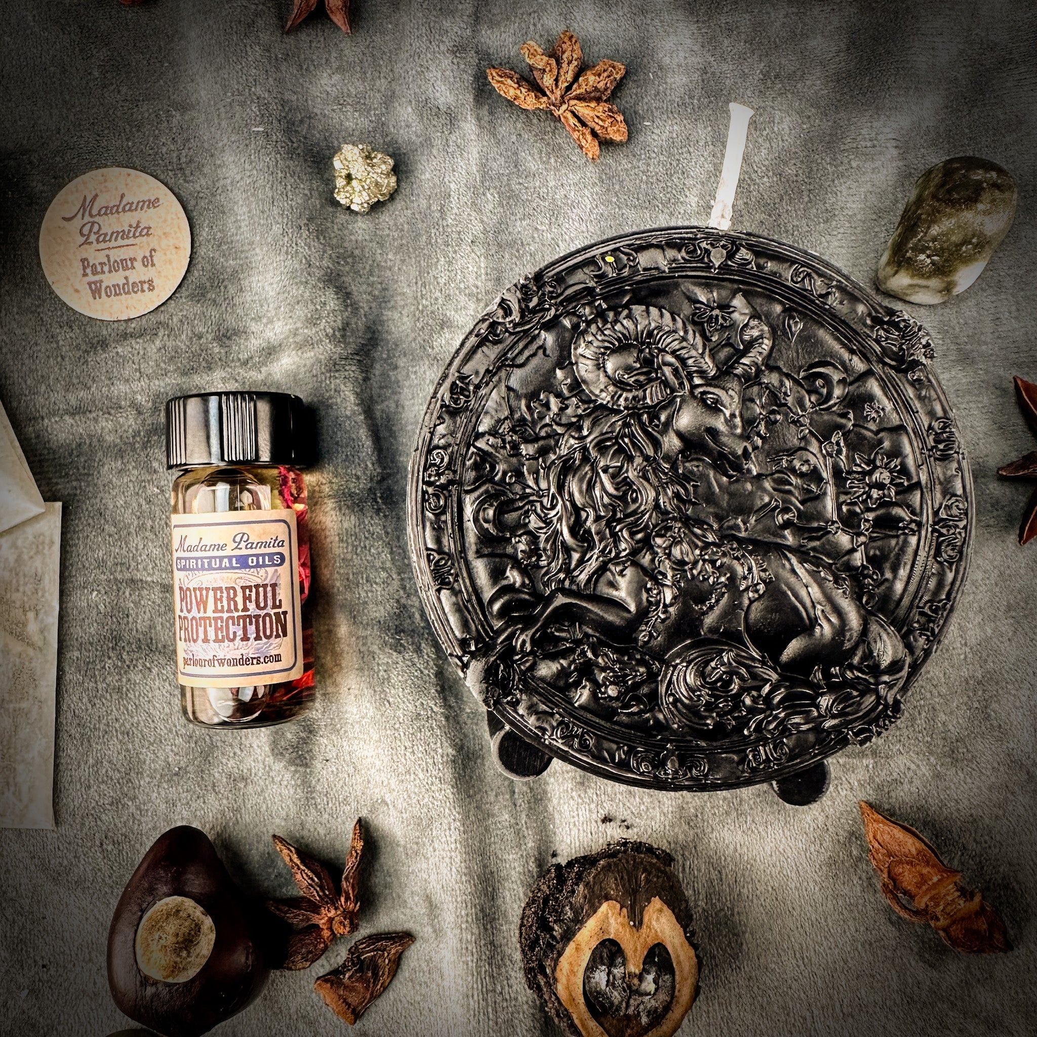 Capricorn Power Candle Spell Kit - Ambition, Discipline & Success Magic