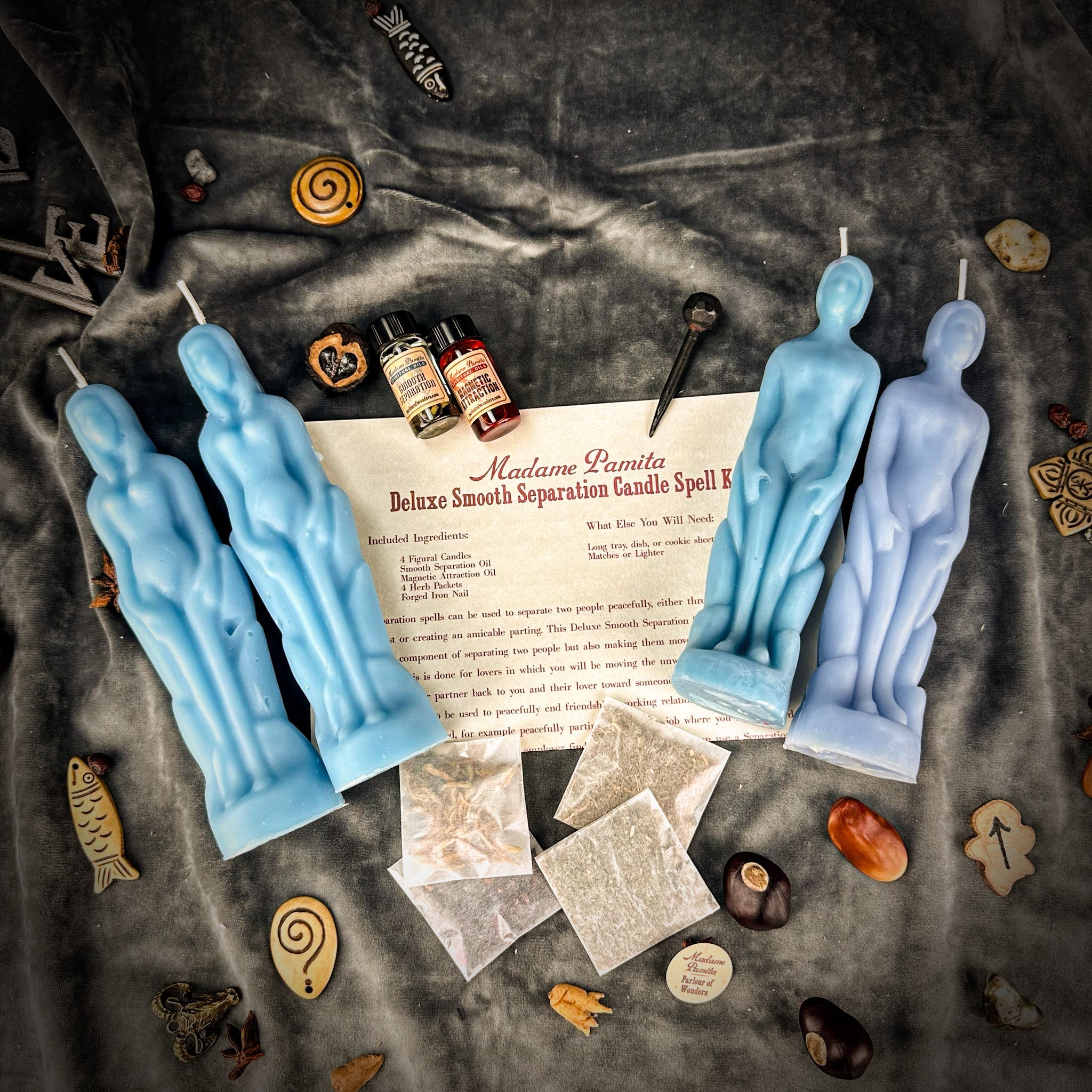 Deluxe Smooth Separation Candle Spell Kit - Human/Female