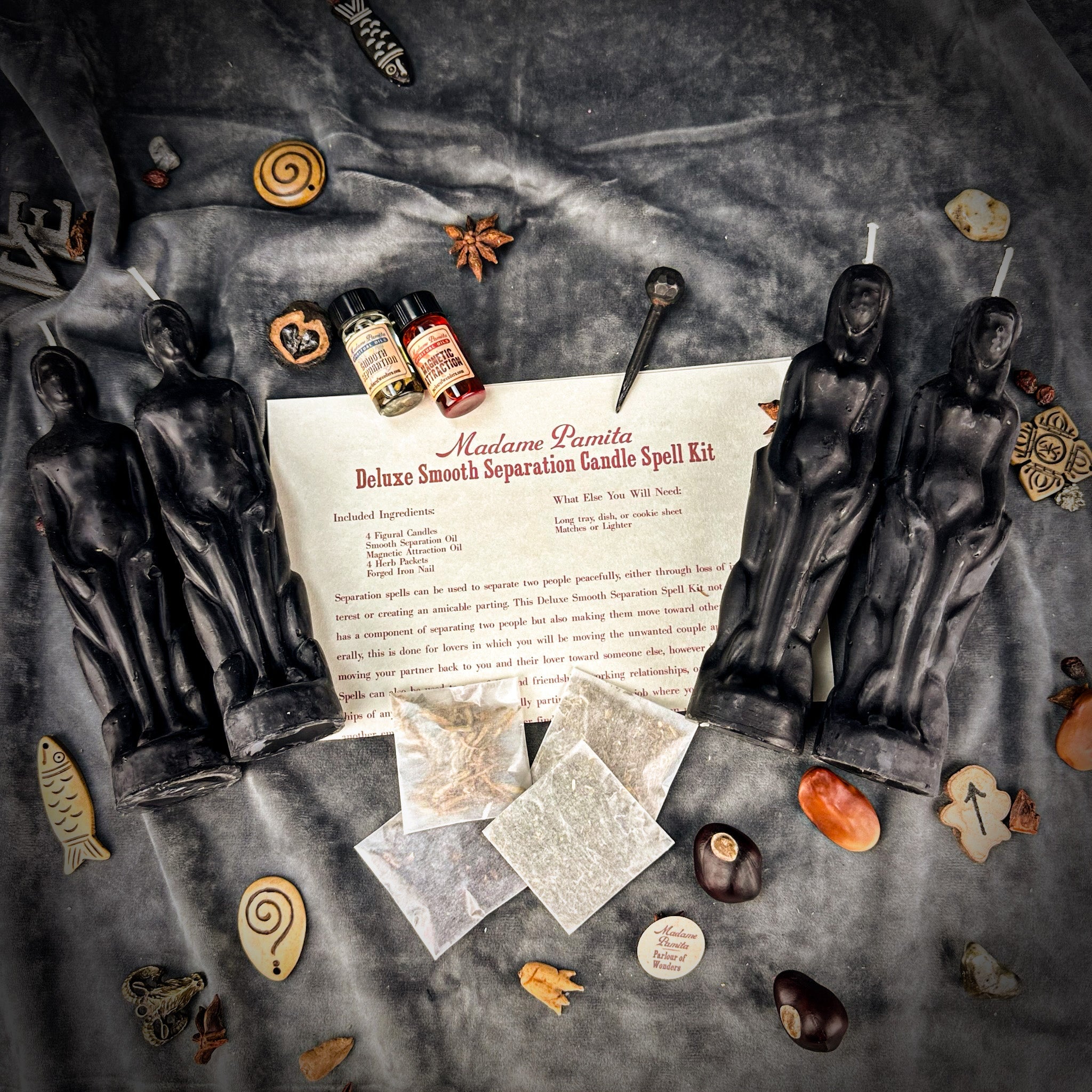 Deluxe Smooth Separation Candle Spell Kit - Human/Female