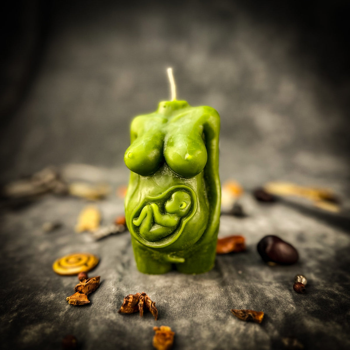 Divine Mother Pregnancy Beeswax Candle Spell Kit | Fertility, Pregnancy Blessing & Motherhood Magic