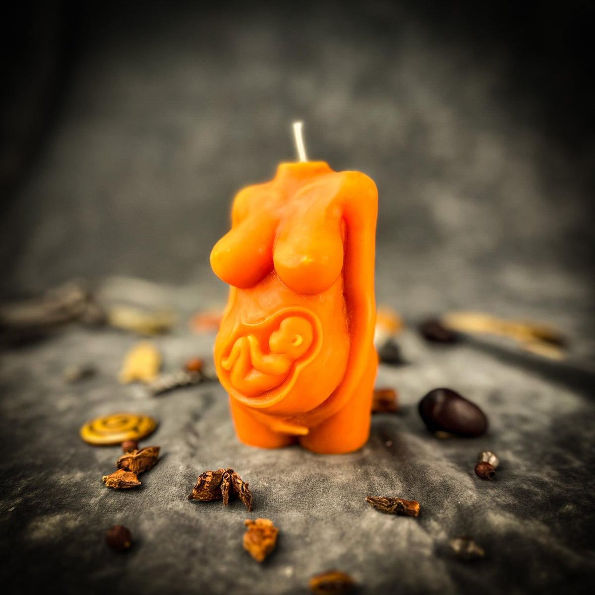 Divine Mother Pregnancy Beeswax Candle Spell Kit | Fertility, Pregnancy Blessing & Motherhood Magic