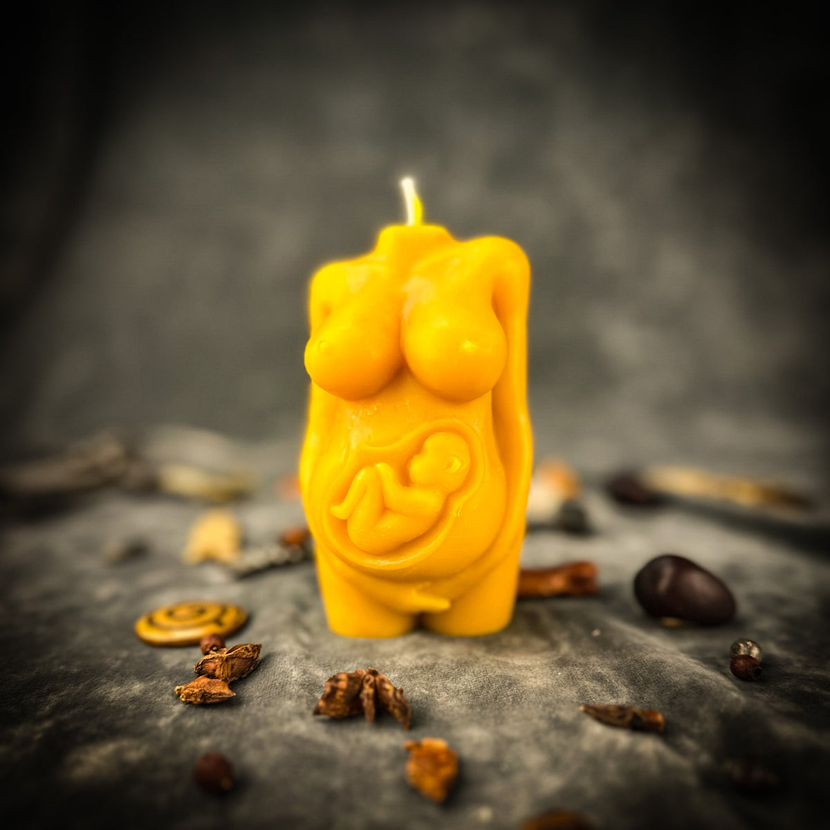 Divine Mother Pregnancy Beeswax Candle Spell Kit | Fertility, Pregnancy Blessing & Motherhood Magic