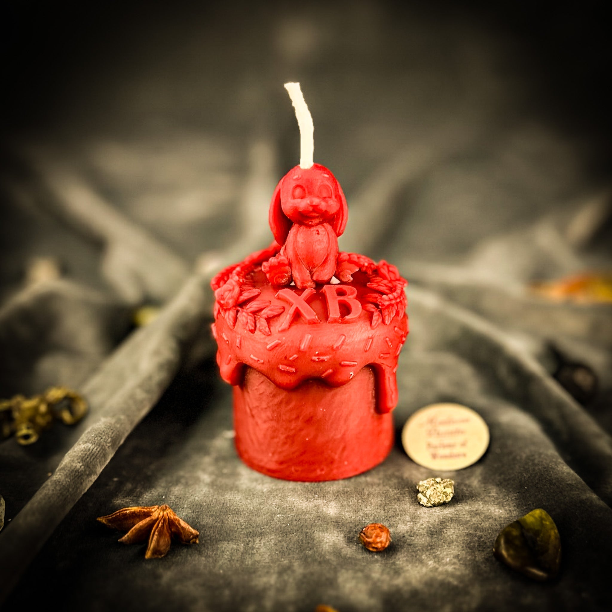 Beeswax Easter Rabbit Paska Candle Spell Kit - Abundance, Fertility & Spring Renewal