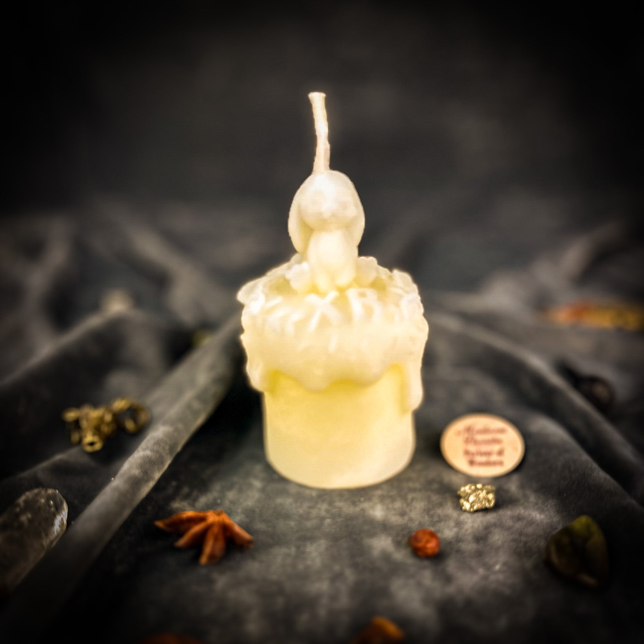 Beeswax Easter Rabbit Paska Candle Spell Kit - Abundance, Fertility & Spring Renewal