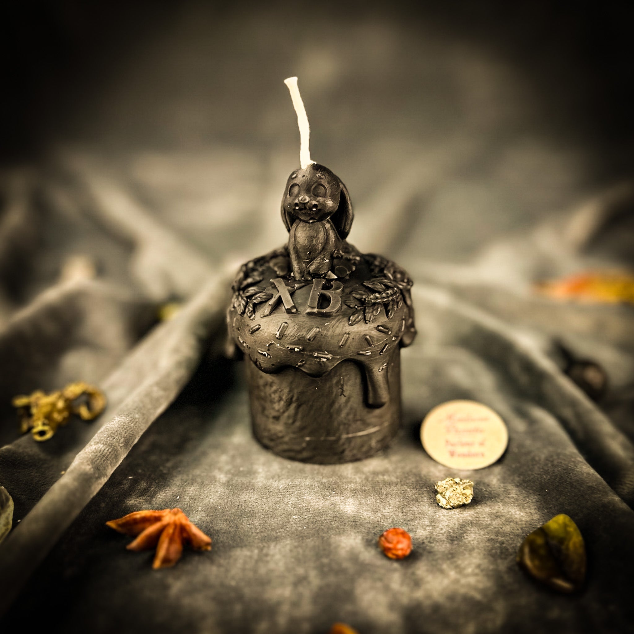 Beeswax Easter Rabbit Paska Candle Spell Kit - Abundance, Fertility & Spring Renewal
