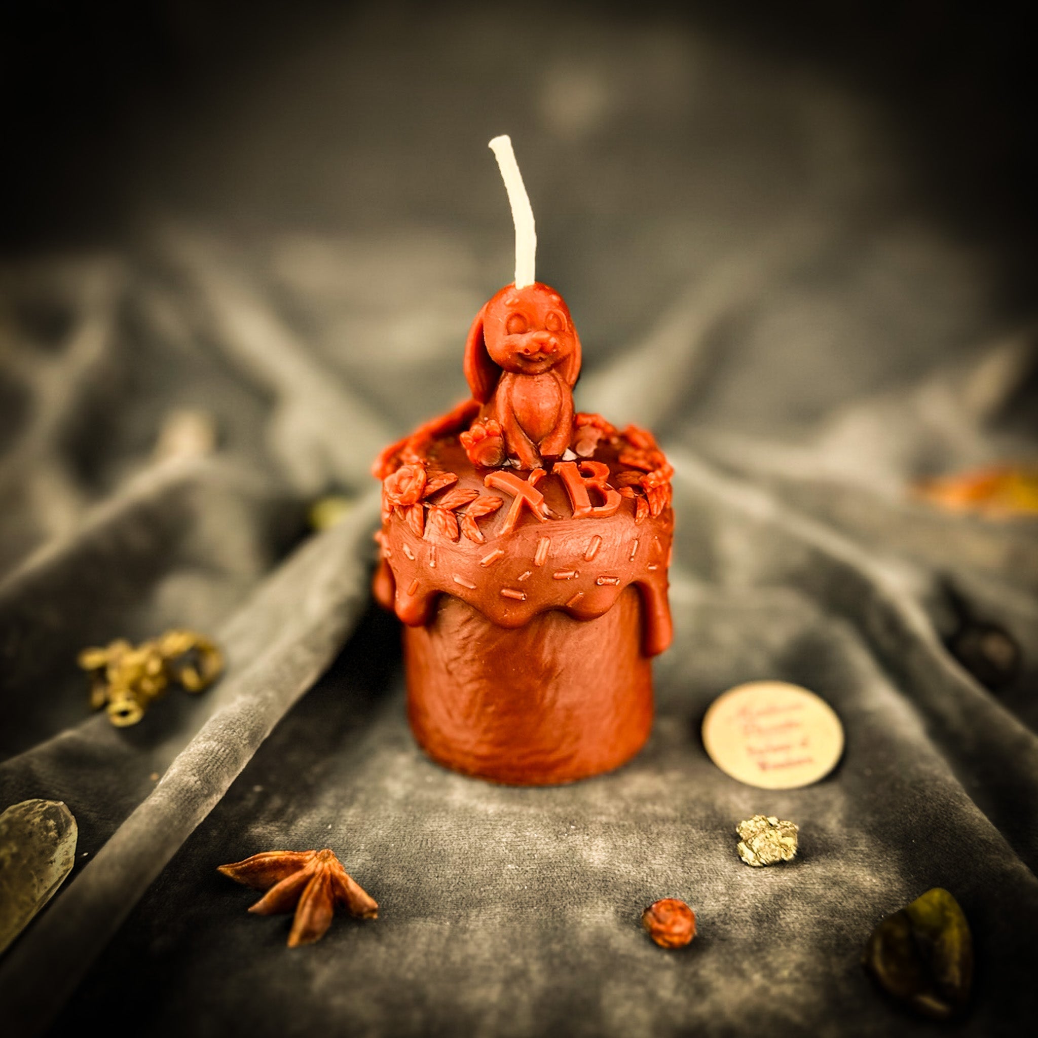 Beeswax Easter Rabbit Paska Candle Spell Kit - Abundance, Fertility & Spring Renewal