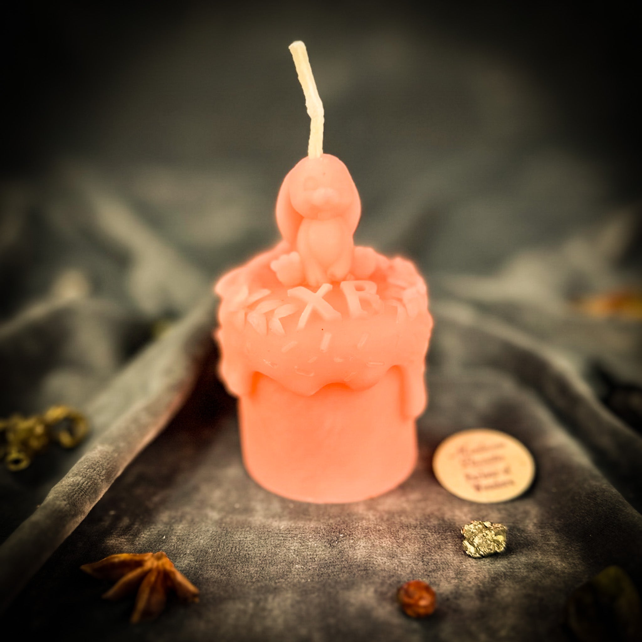 Beeswax Easter Rabbit Paska Candle Spell Kit - Abundance, Fertility & Spring Renewal