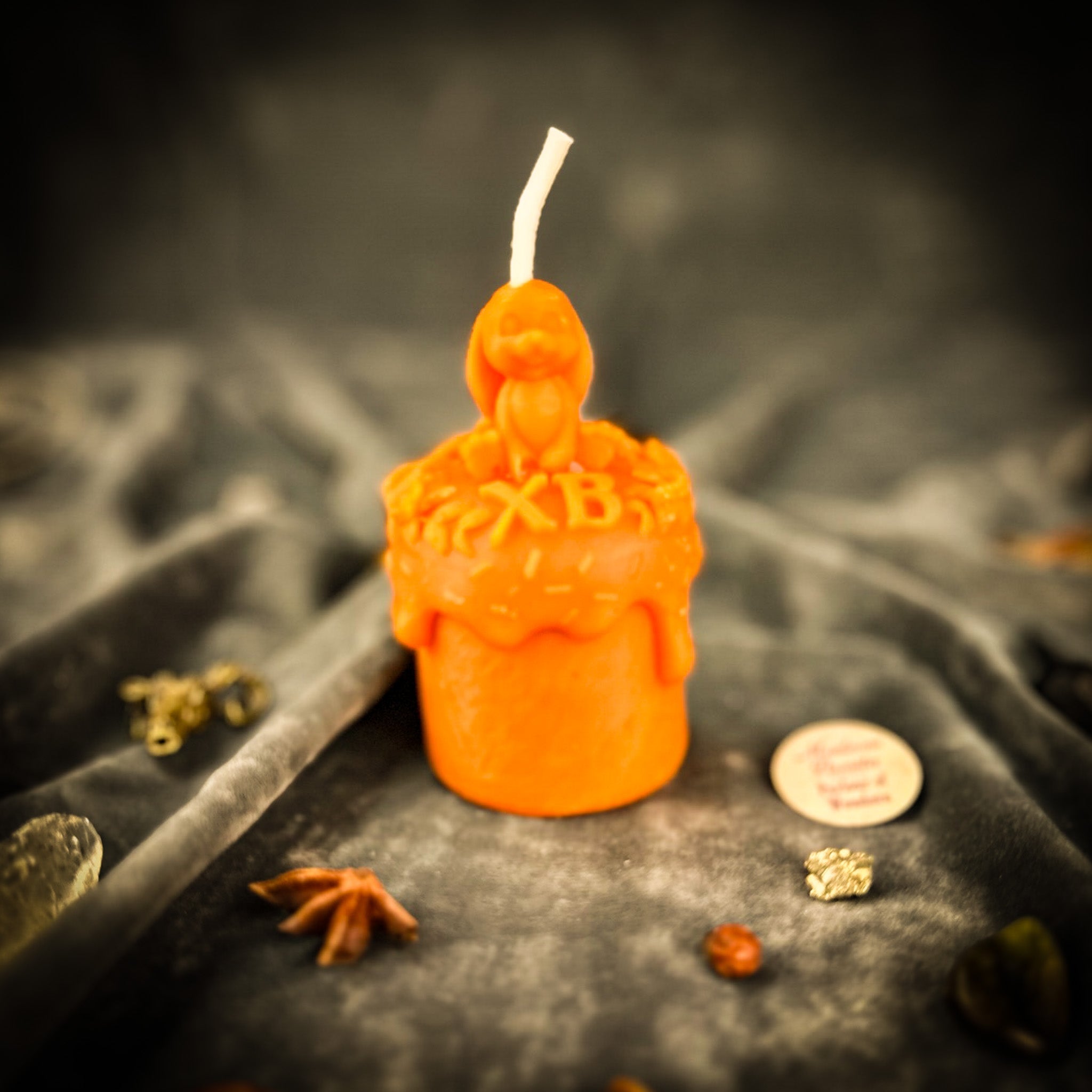 Beeswax Easter Rabbit Paska Candle Spell Kit - Abundance, Fertility & Spring Renewal