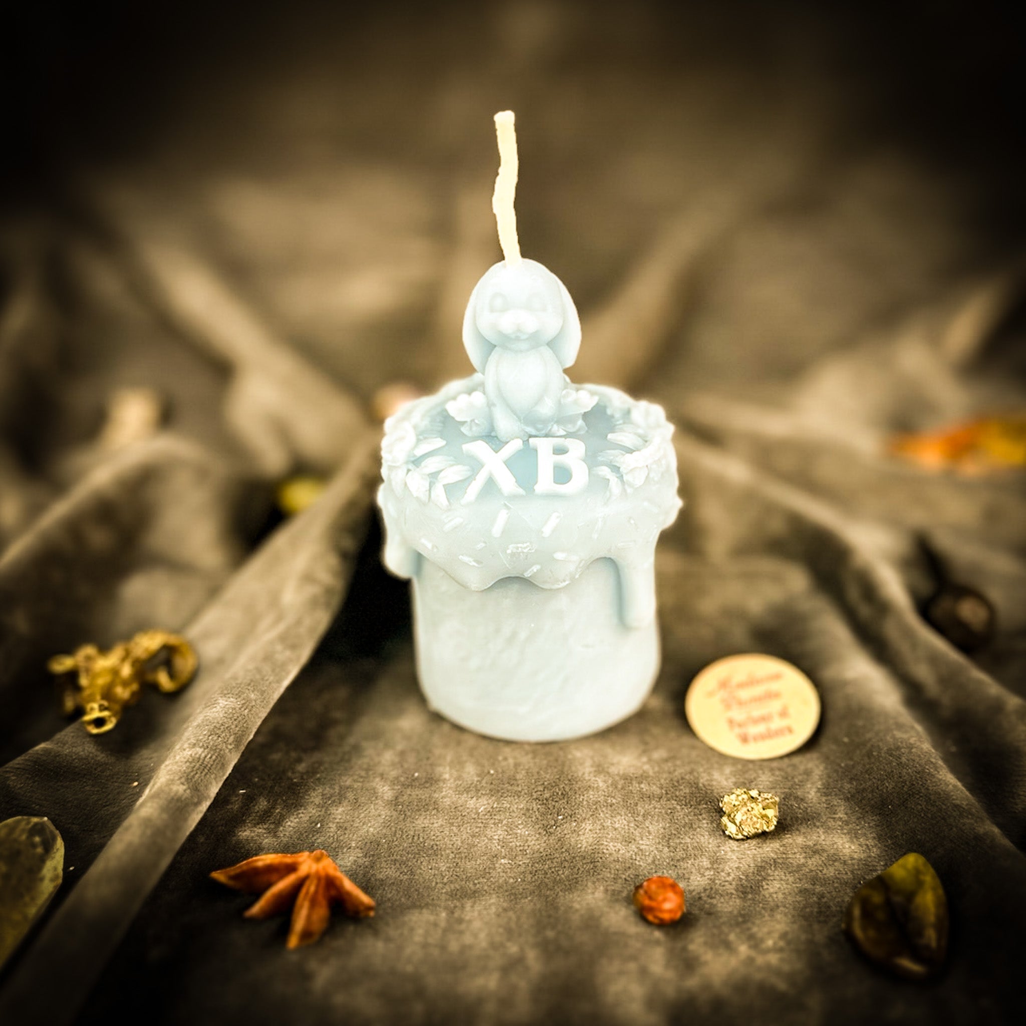 Beeswax Easter Rabbit Paska Candle Spell Kit - Abundance, Fertility & Spring Renewal