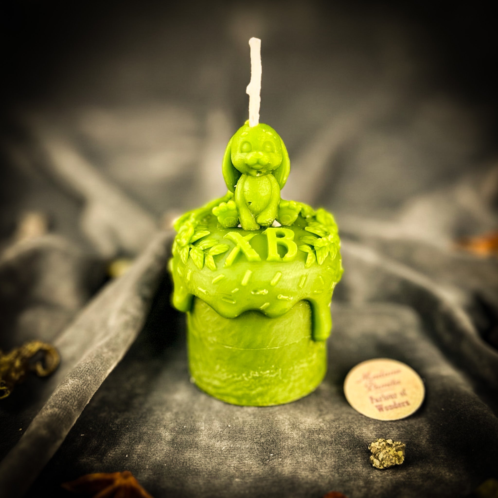 Beeswax Easter Rabbit Paska Candle Spell Kit - Abundance, Fertility & Spring Renewal