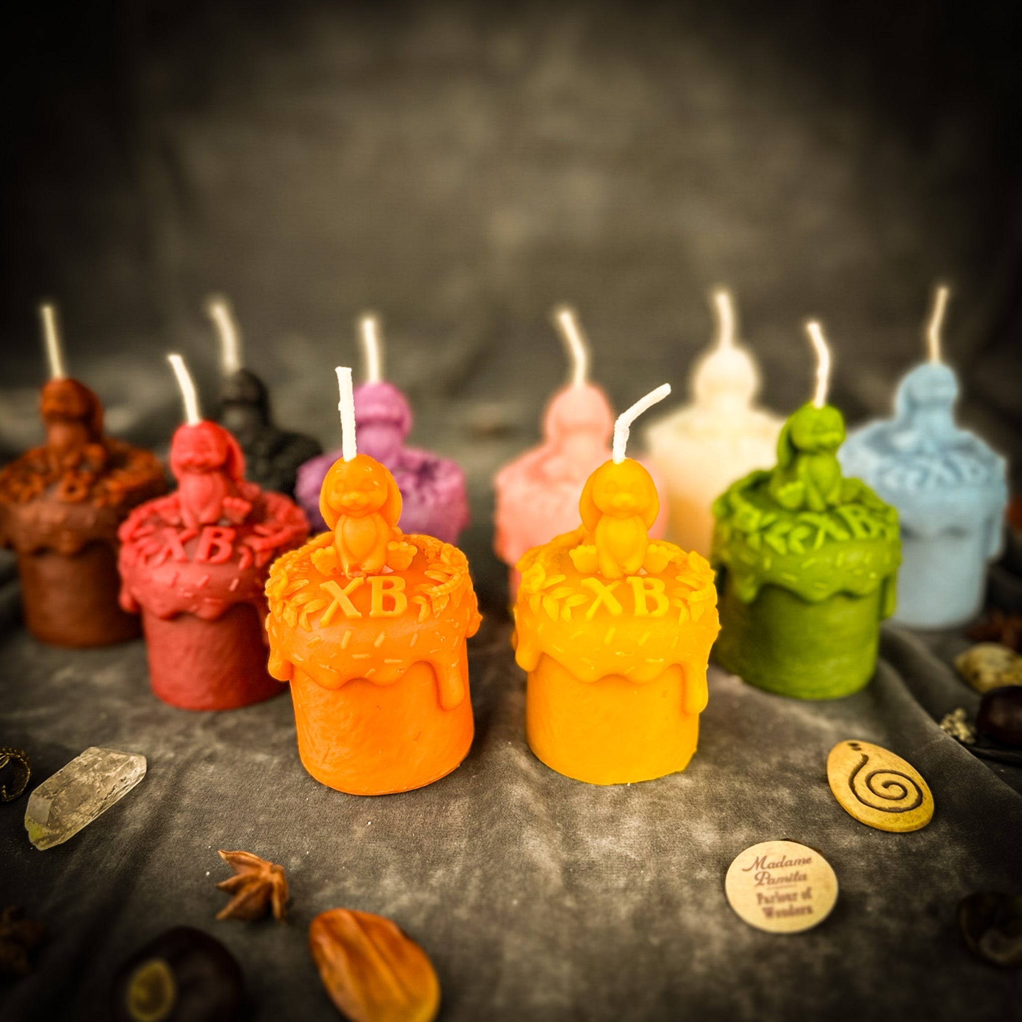 Beeswax Easter Rabbit Paska Spell Candle - Abundance, Fertility & Spring Renewal