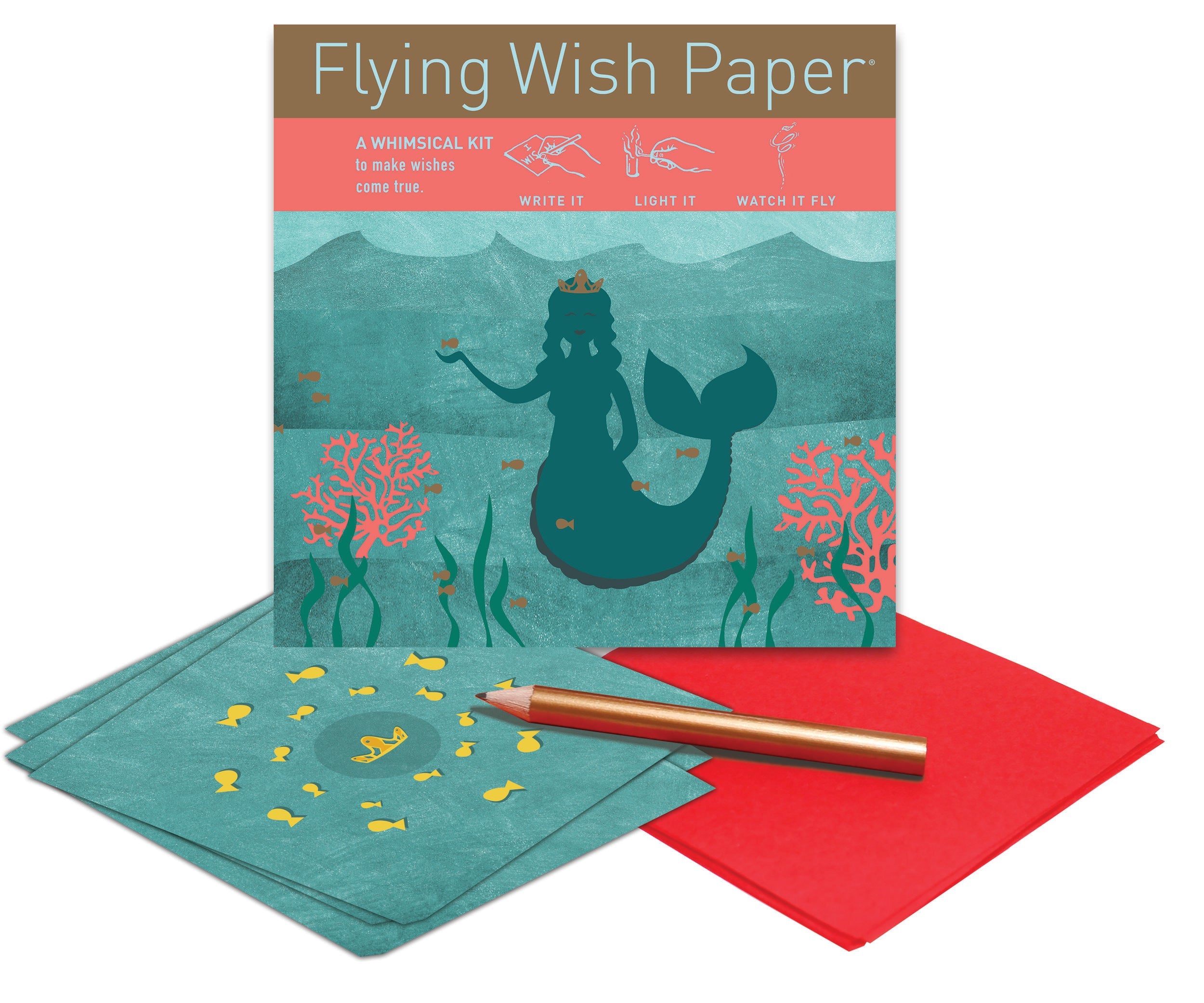 Flying Wish Paper Mermaid Mini Kit
