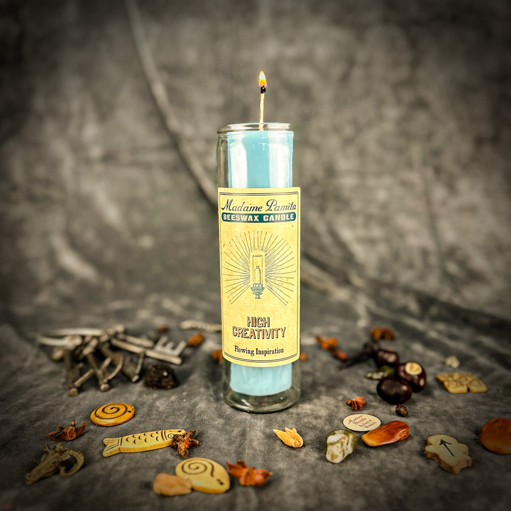 Madame Pamita High Creativity Beeswax Vigil Candle