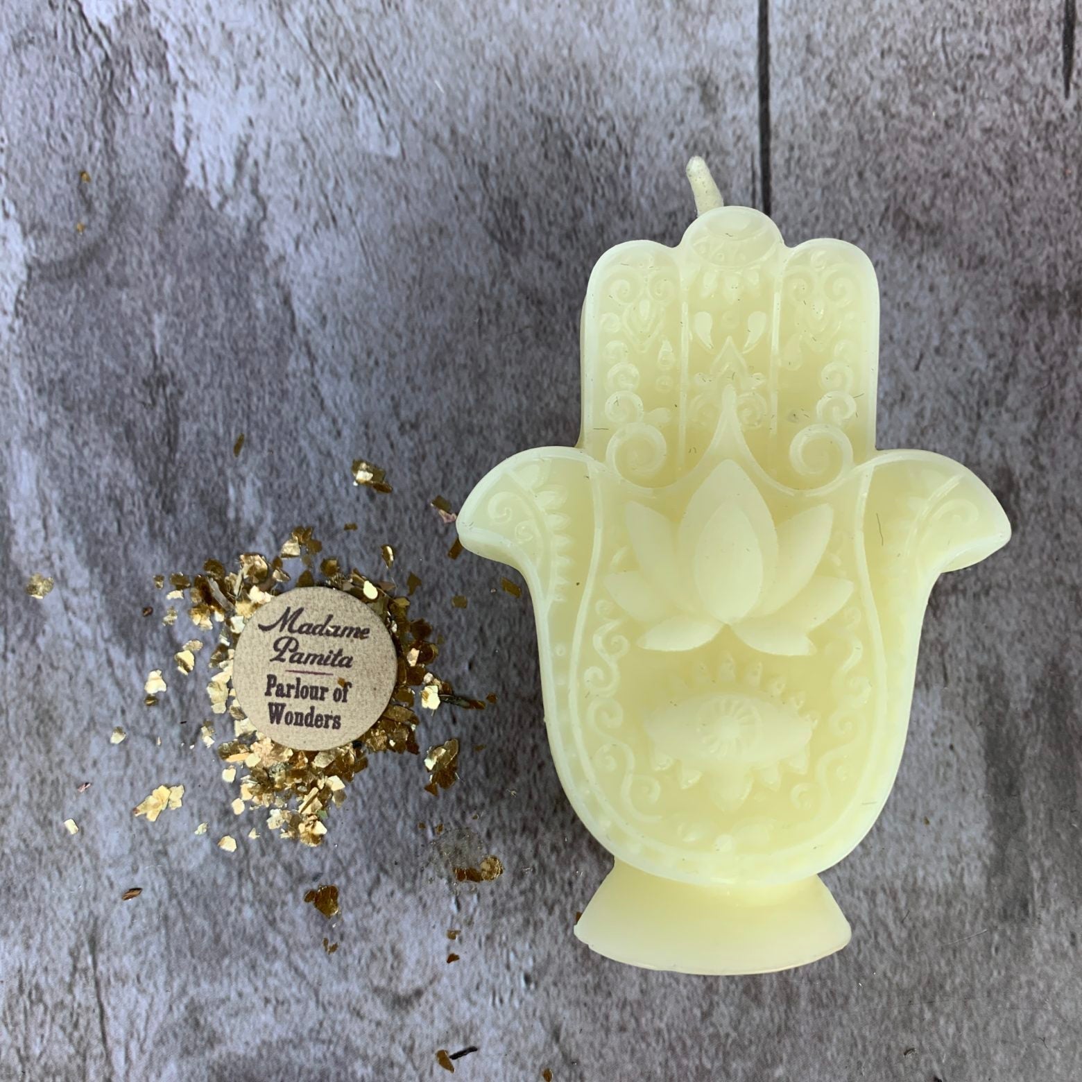 Hamsa Hand Candle Spell Kit - Evil Eye Protection & Blessing Magic