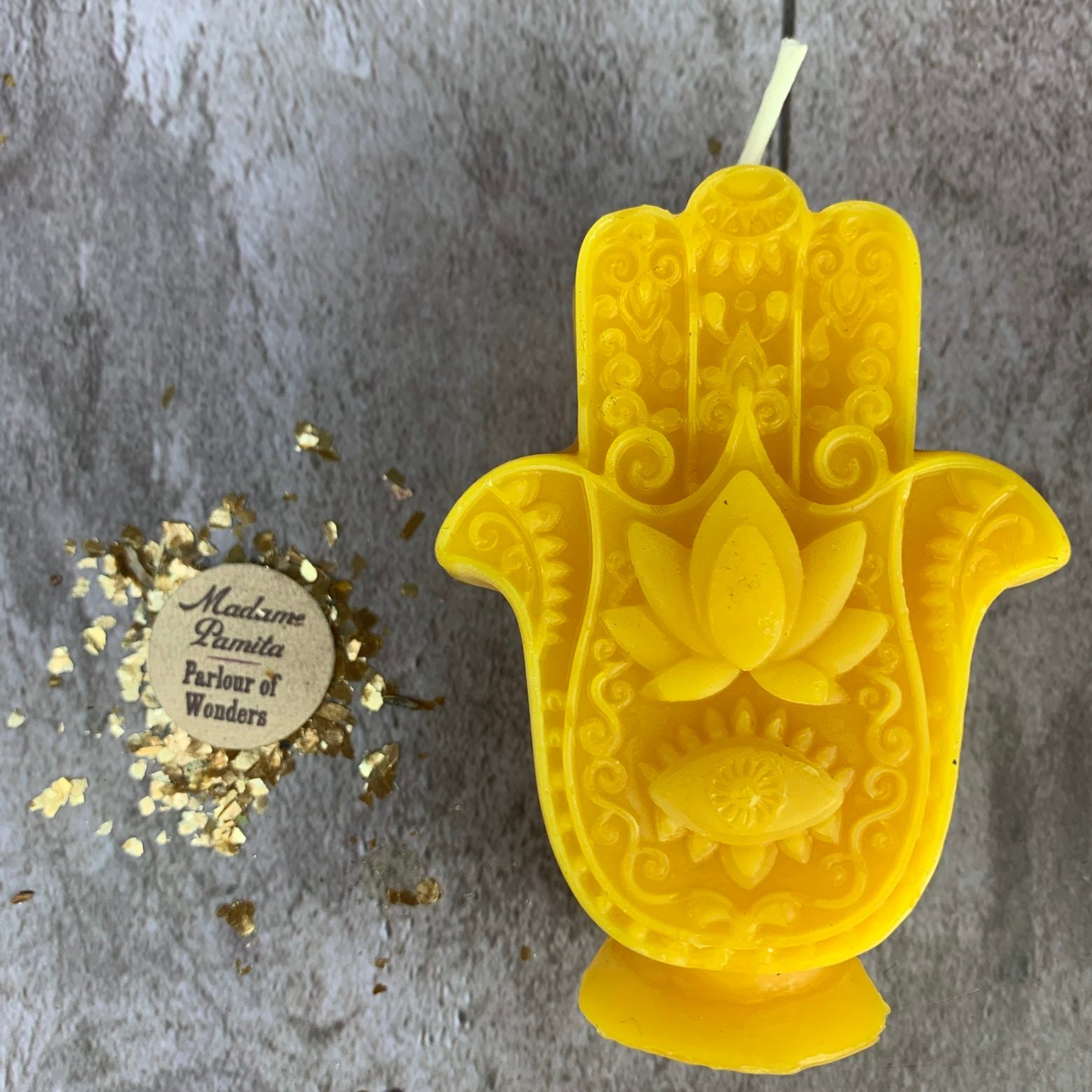 Hamsa Hand Candle Spell Kit - Evil Eye Protection & Blessing Magic