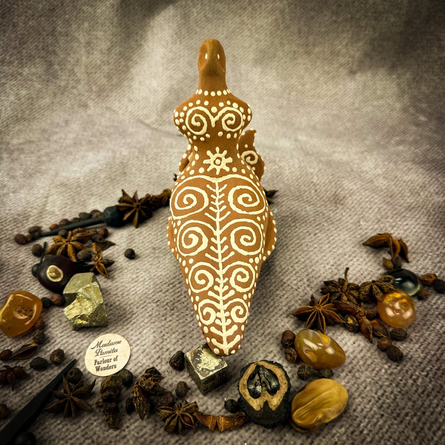 Handmade Trypillian Slavic Goddess Altar Statue
