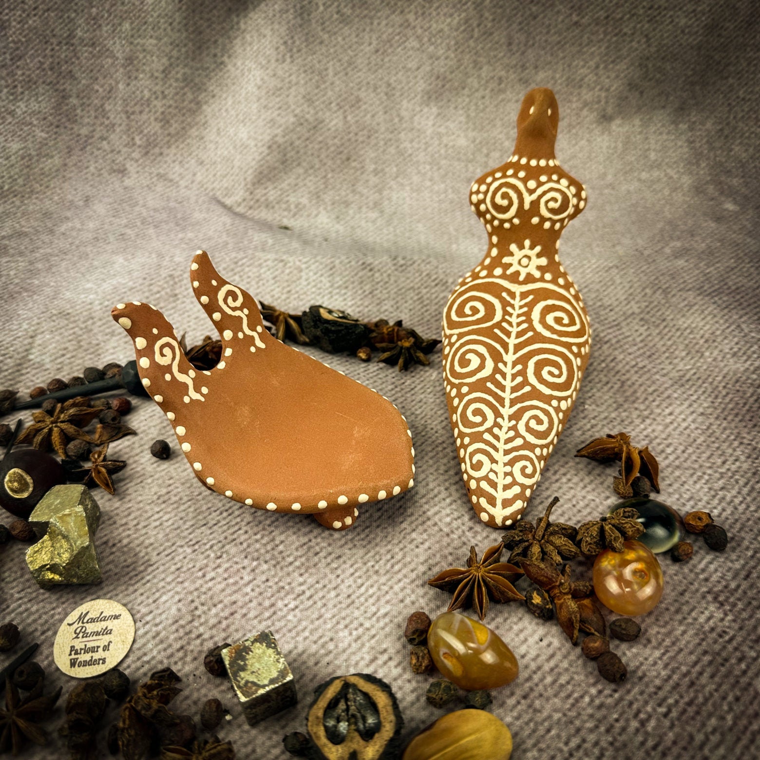 Handmade Trypillian Slavic Goddess Altar Statue
