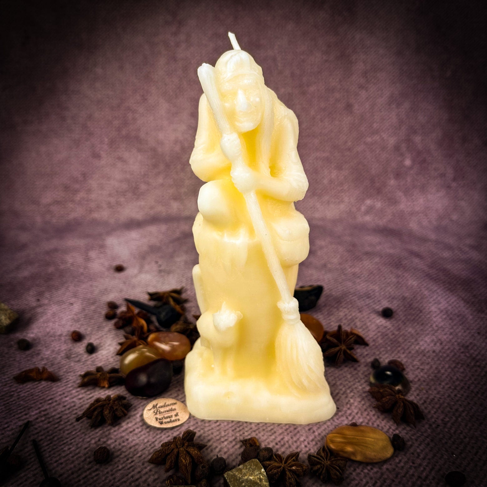 Beeswax Baba Yaga Spell Candle