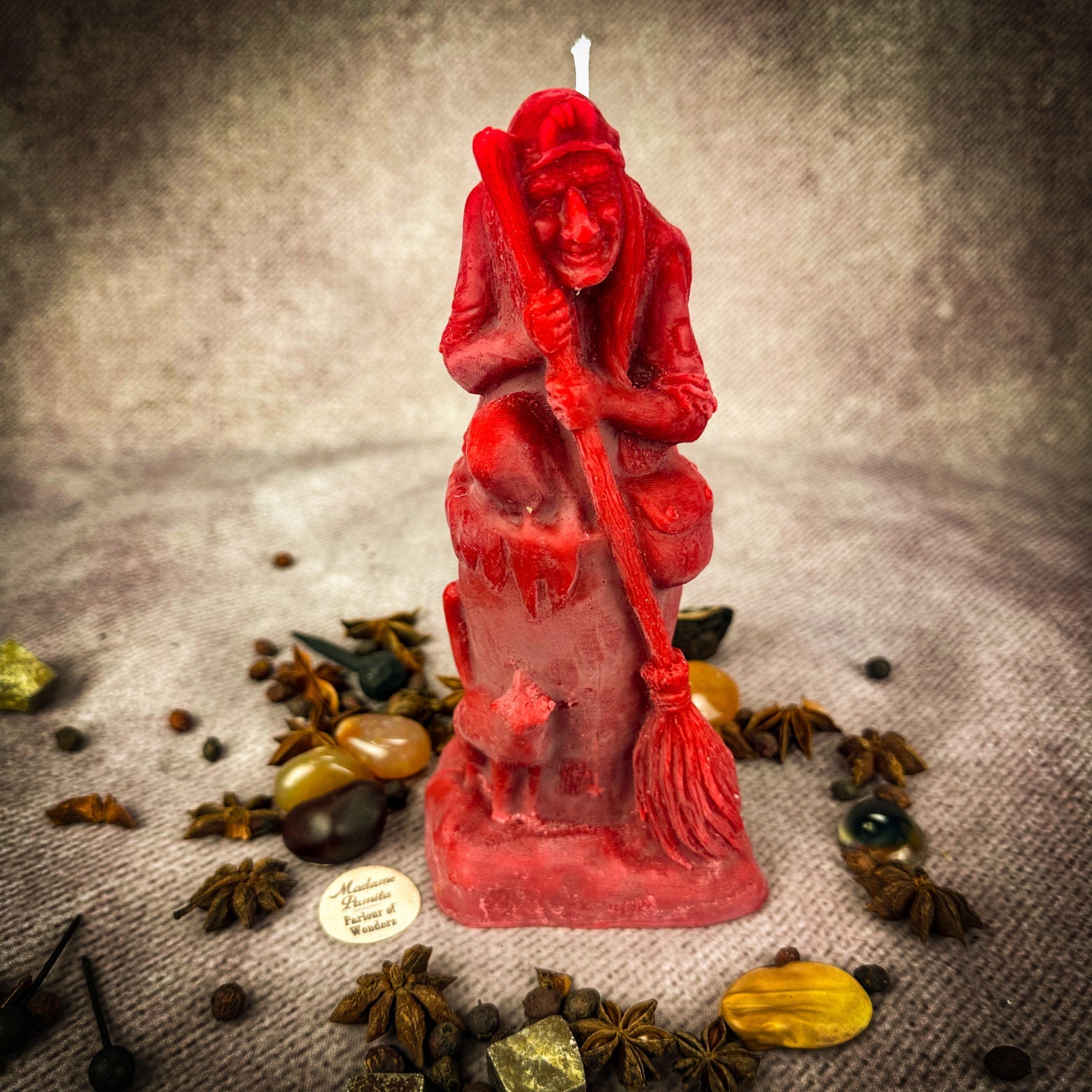 Beeswax Baba Yaga Spell Candle