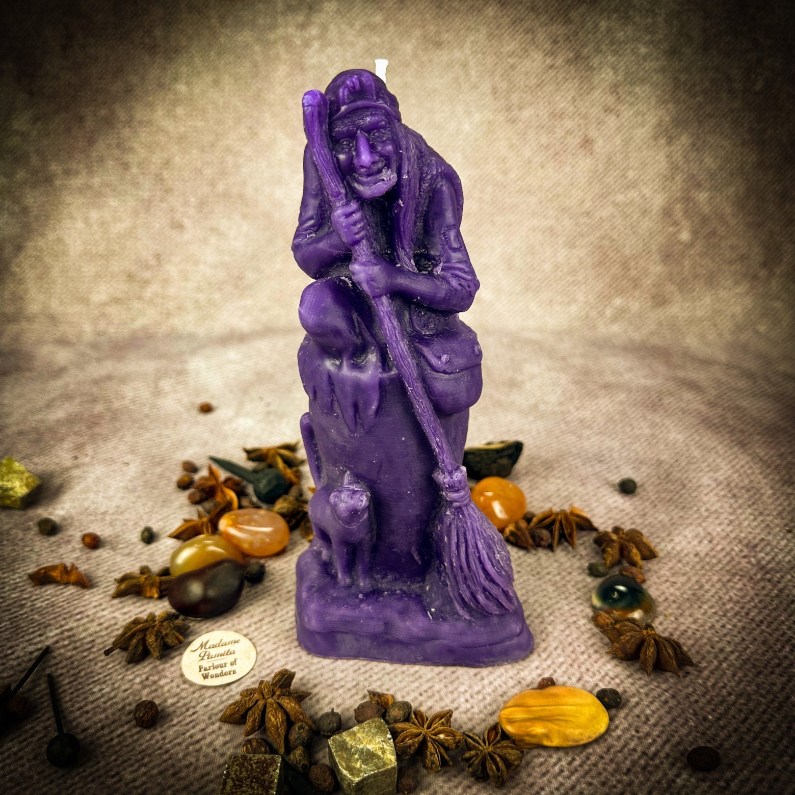 Beeswax Baba Yaga Spell Candle