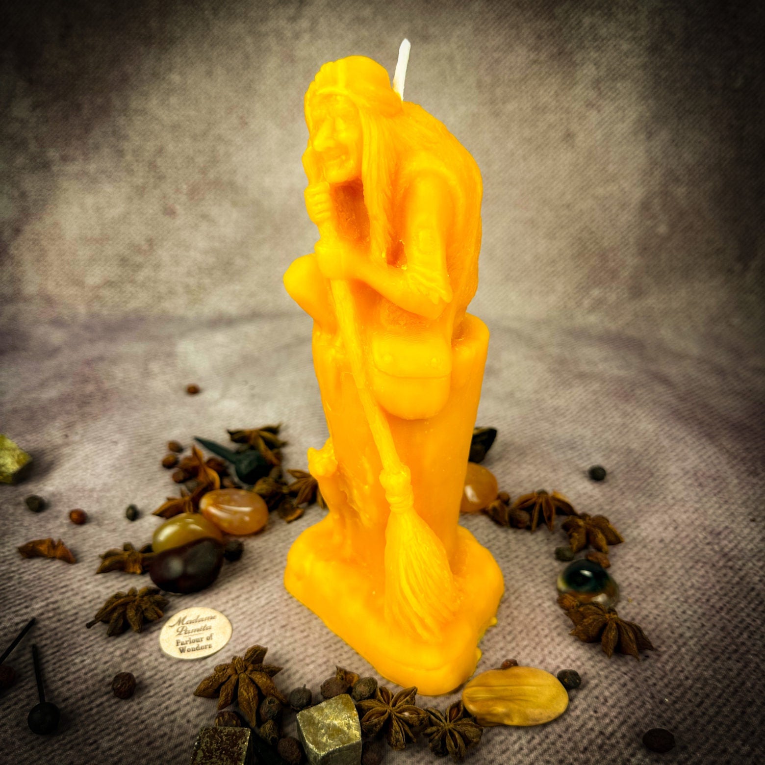 Beeswax Baba Yaga Spell Candle