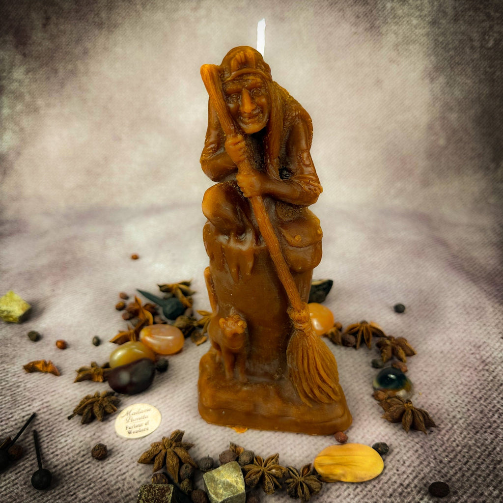 Beeswax Baba Yaga Spell Candle