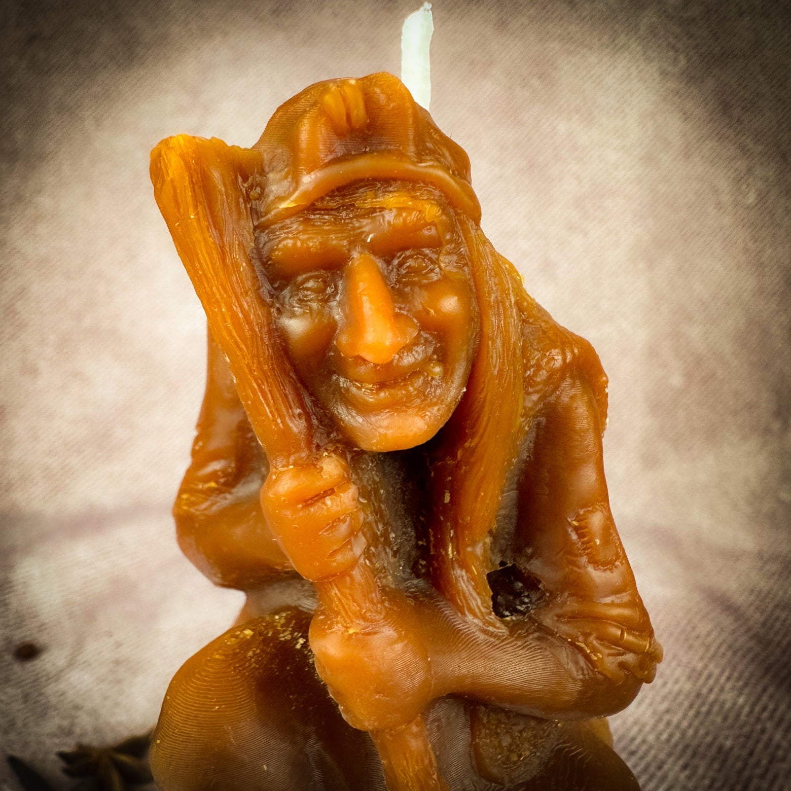 Beeswax Baba Yaga Spell Candle