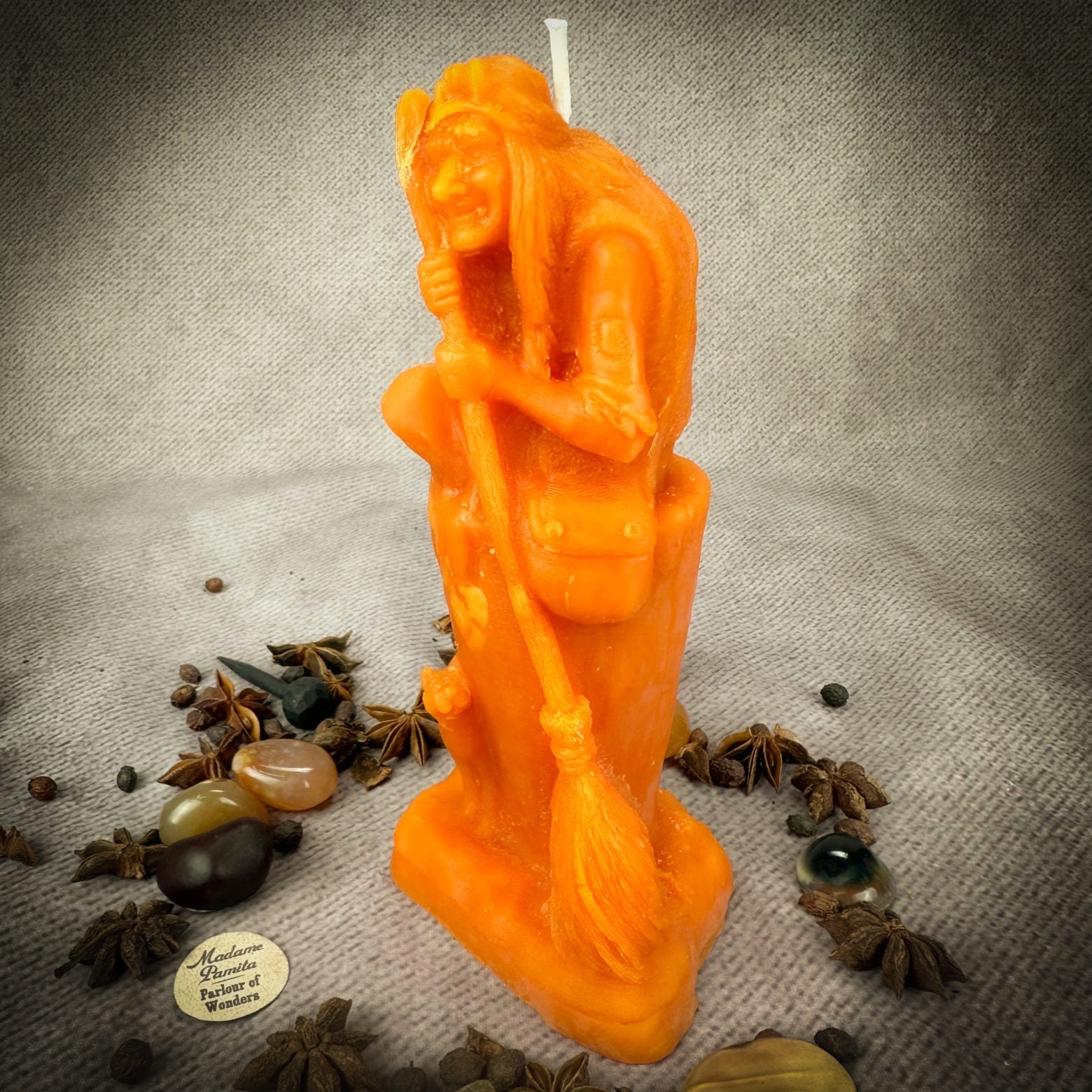 Beeswax Baba Yaga Spell Candle