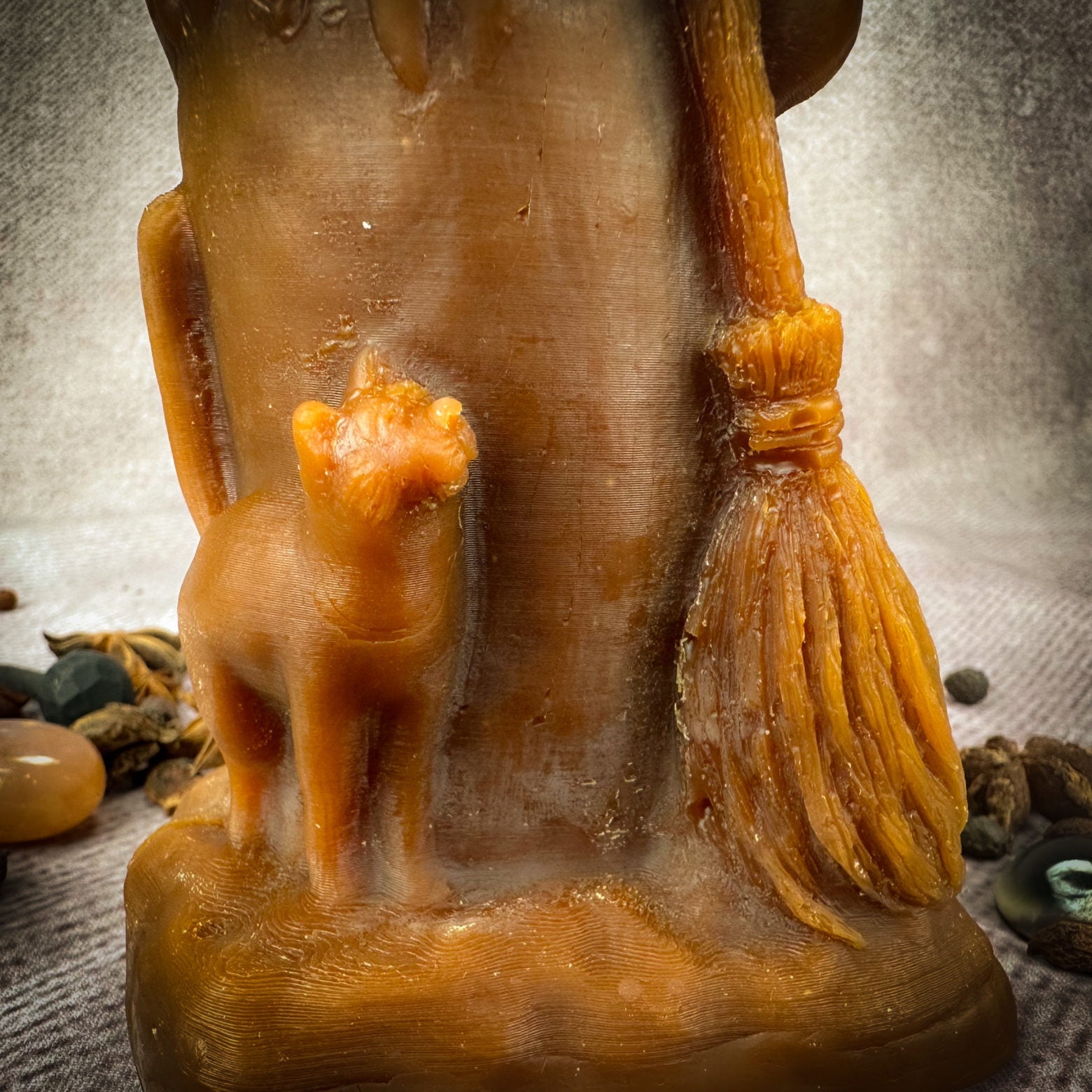 Beeswax Baba Yaga Spell Candle