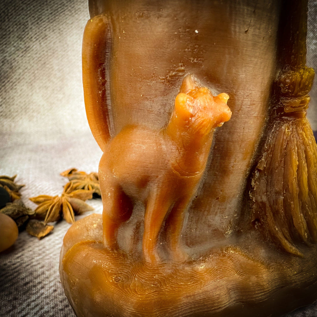 Beeswax Baba Yaga Spell Candle