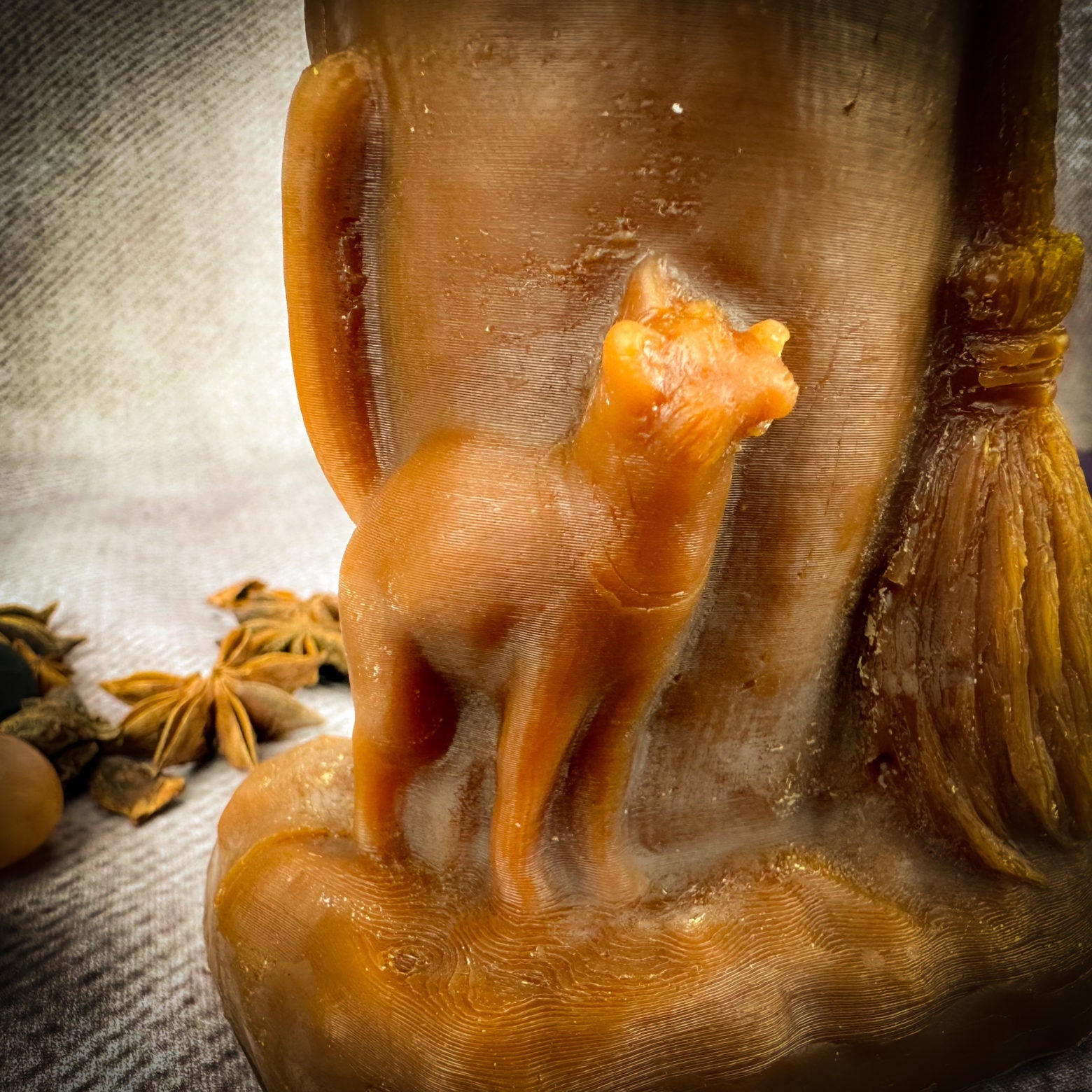 Beeswax Baba Yaga Spell Candle