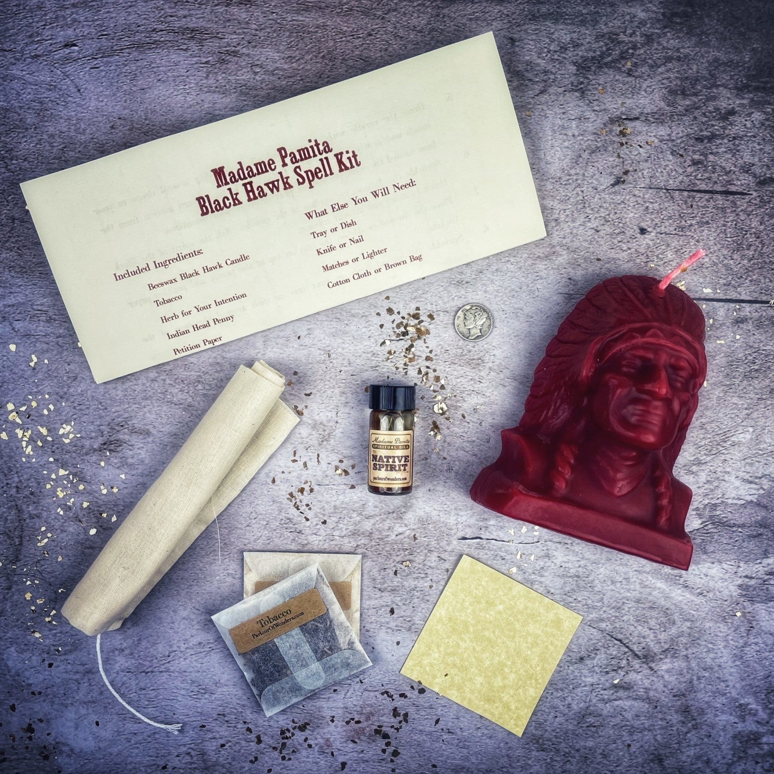 Black Hawk Justice Candle Spell Kit