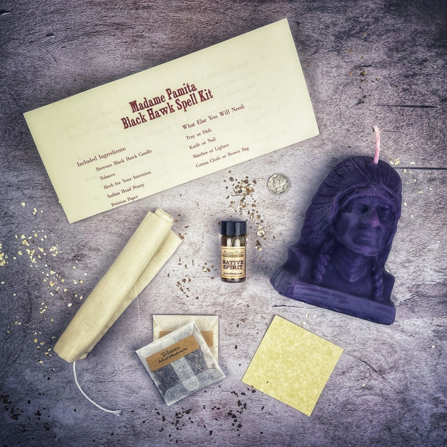 Black Hawk Justice Candle Spell Kit
