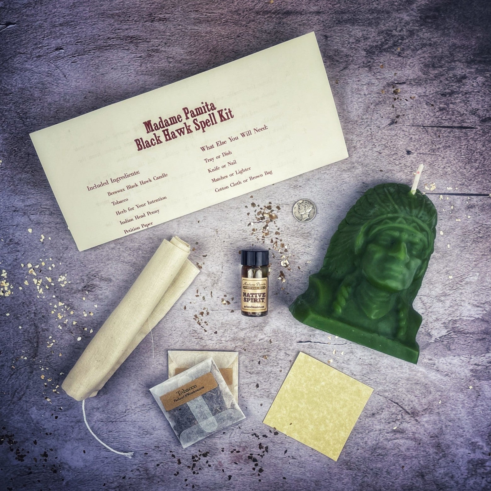 Black Hawk Justice Candle Spell Kit