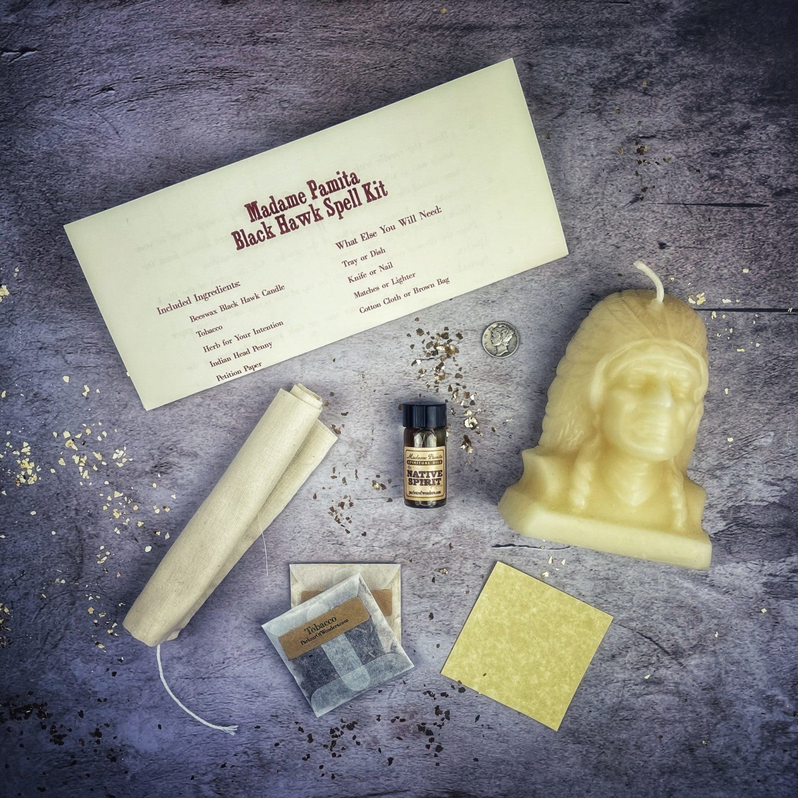 Black Hawk Justice Candle Spell Kit