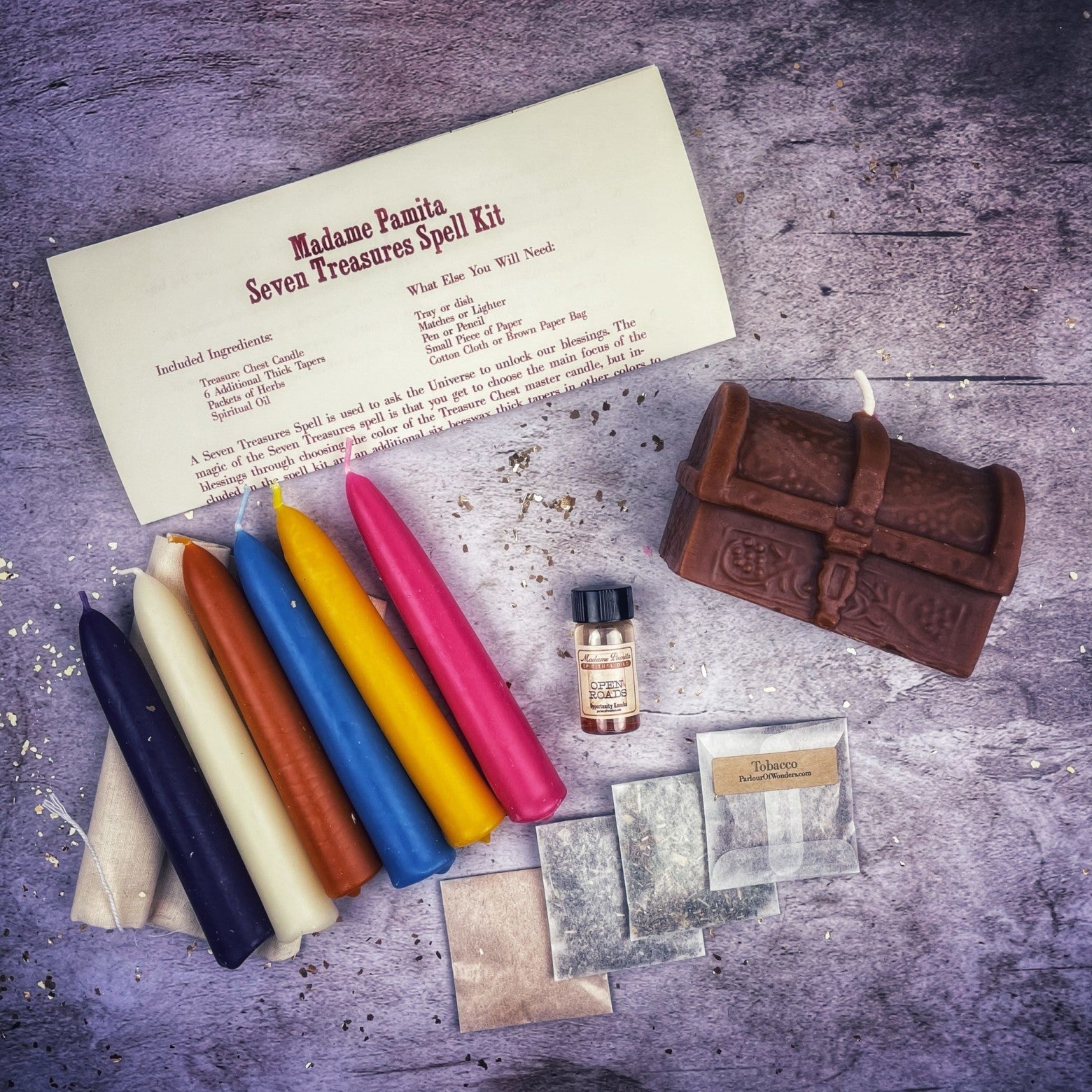 Seven Treasures Candle Spell Kit