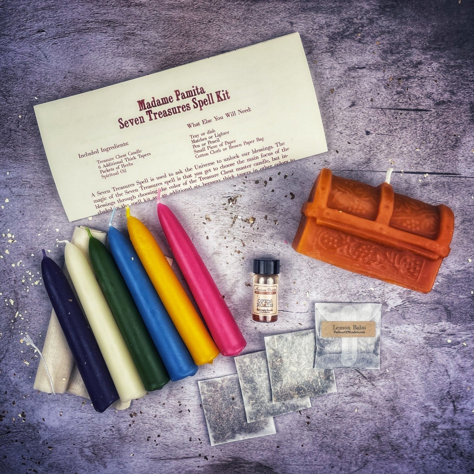 Seven Treasures Candle Spell Kit