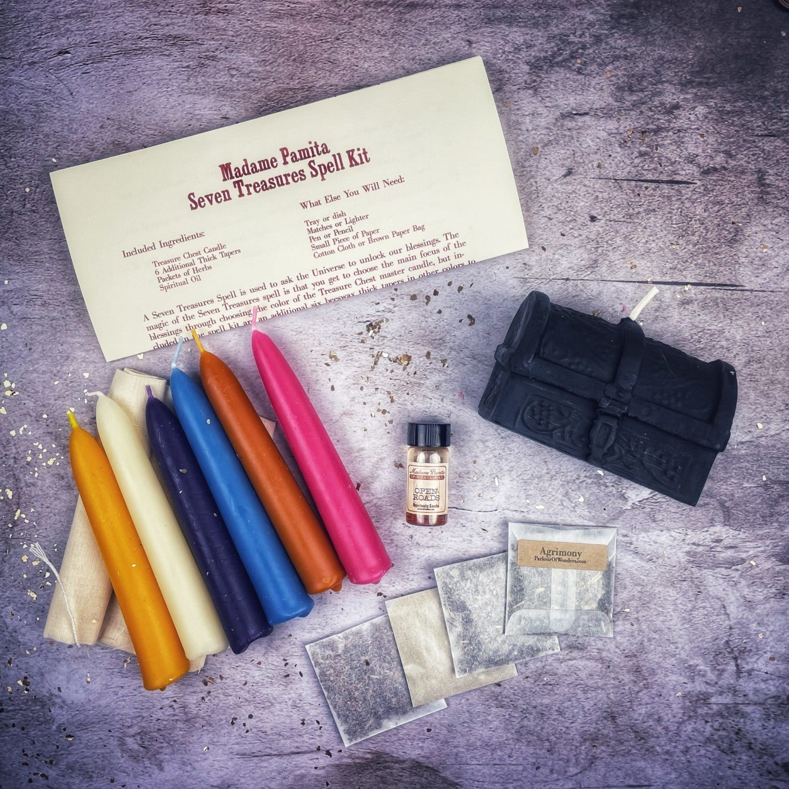 Seven Treasures Candle Spell Kit