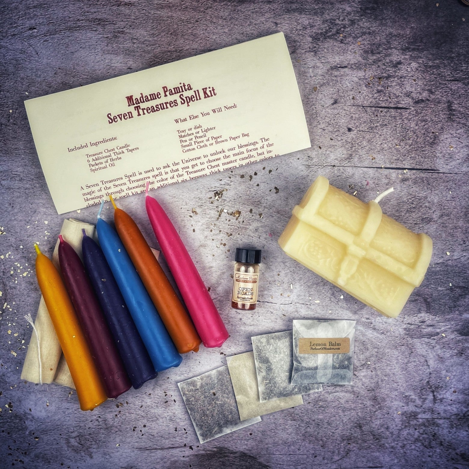 Seven Treasures Candle Spell Kit