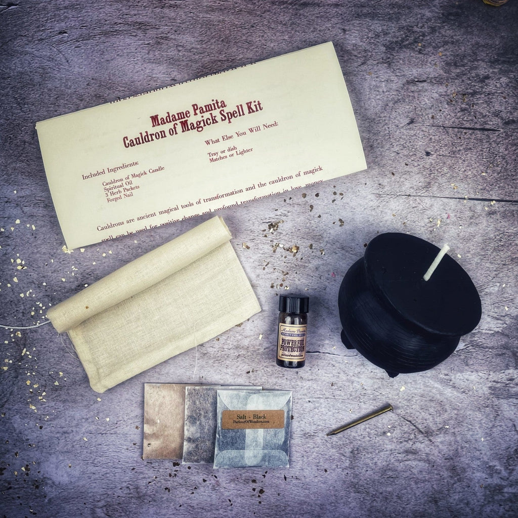 Cauldron of Magick Candle Spell Kit