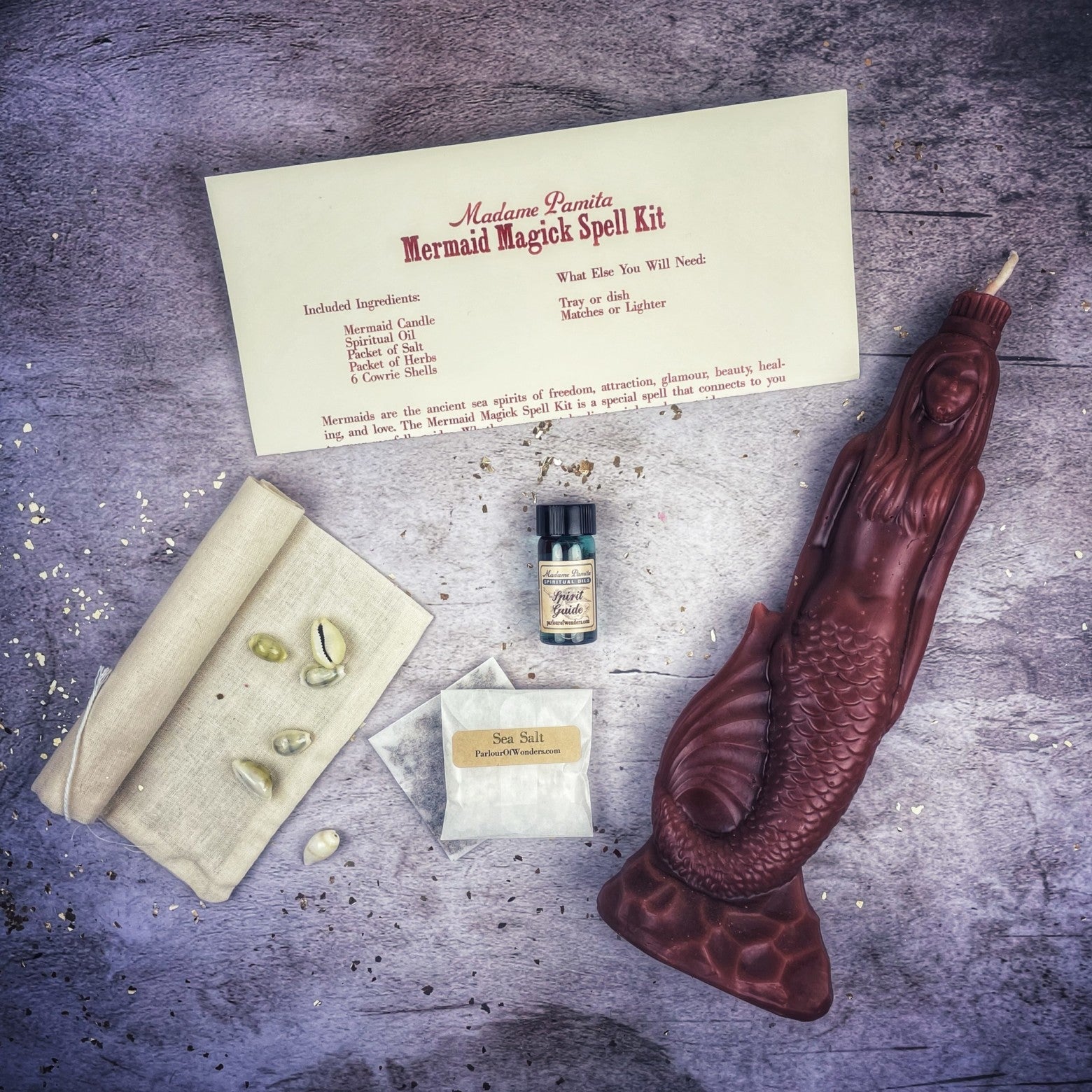 Mermaid Magick Candle Spell Kit