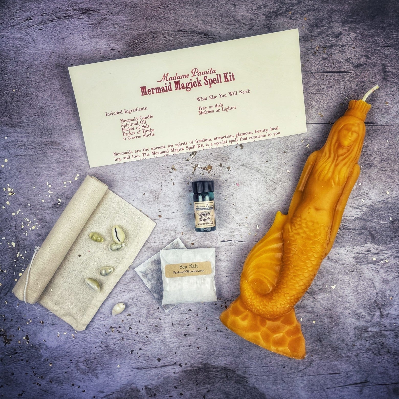 Mermaid Magick Candle Spell Kit