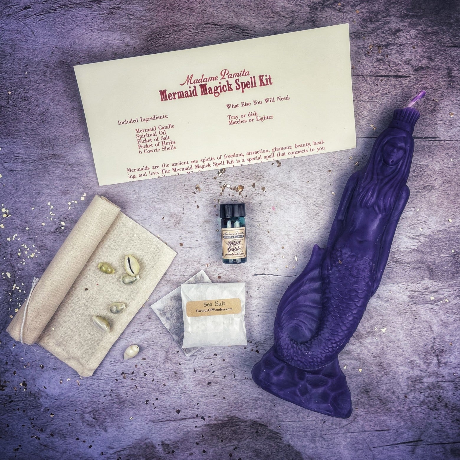 Mermaid Magick Candle Spell Kit