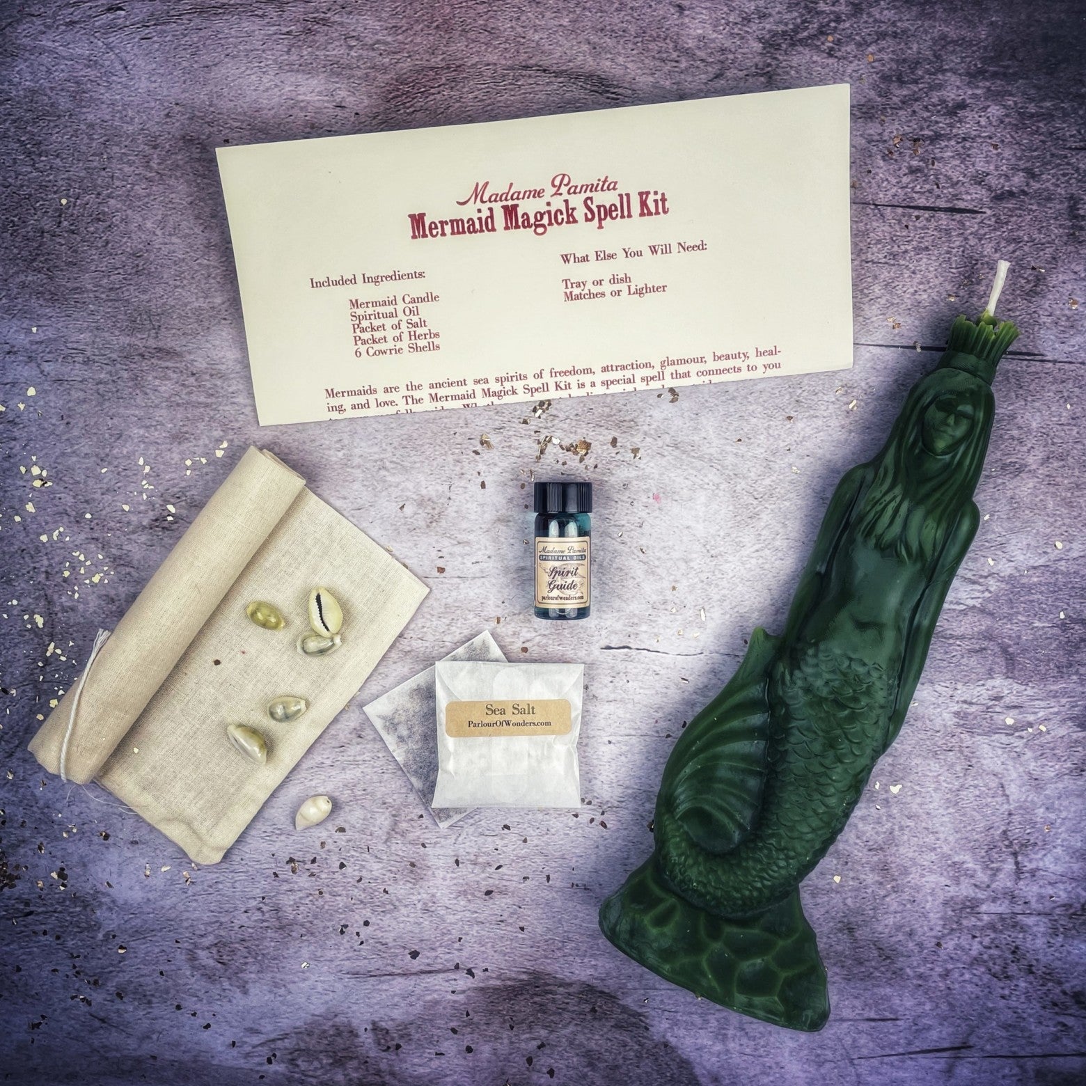 Mermaid Magick Candle Spell Kit