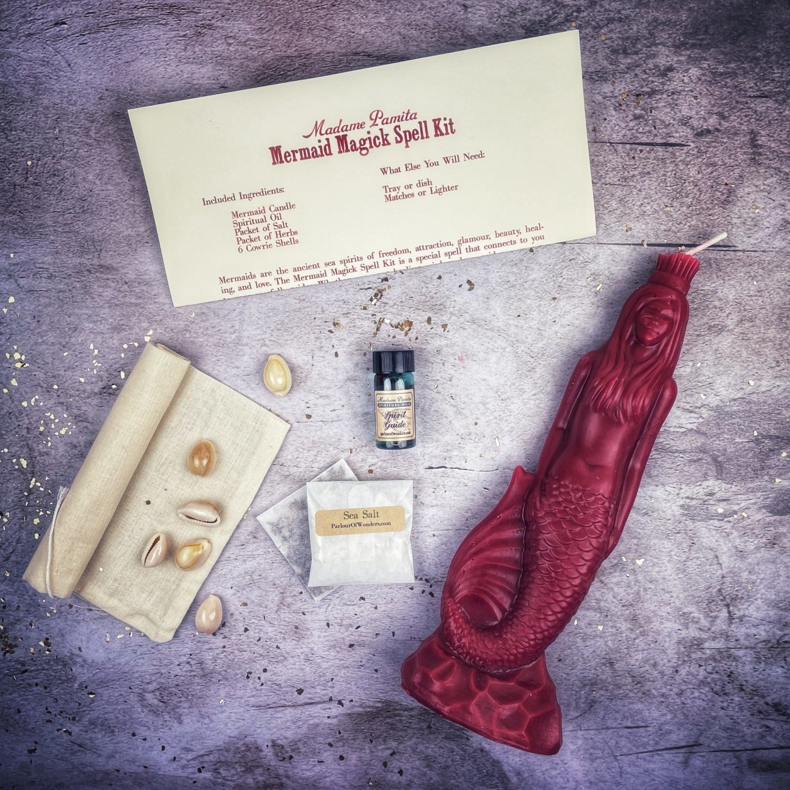 Mermaid Magick Candle Spell Kit