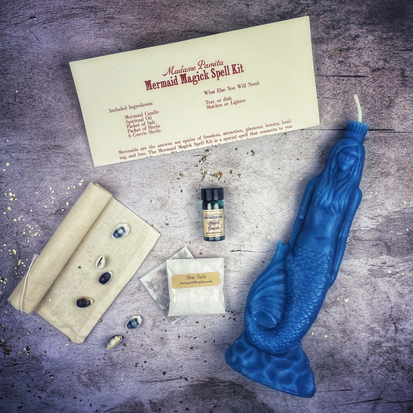 Mermaid Magick Candle Spell Kit