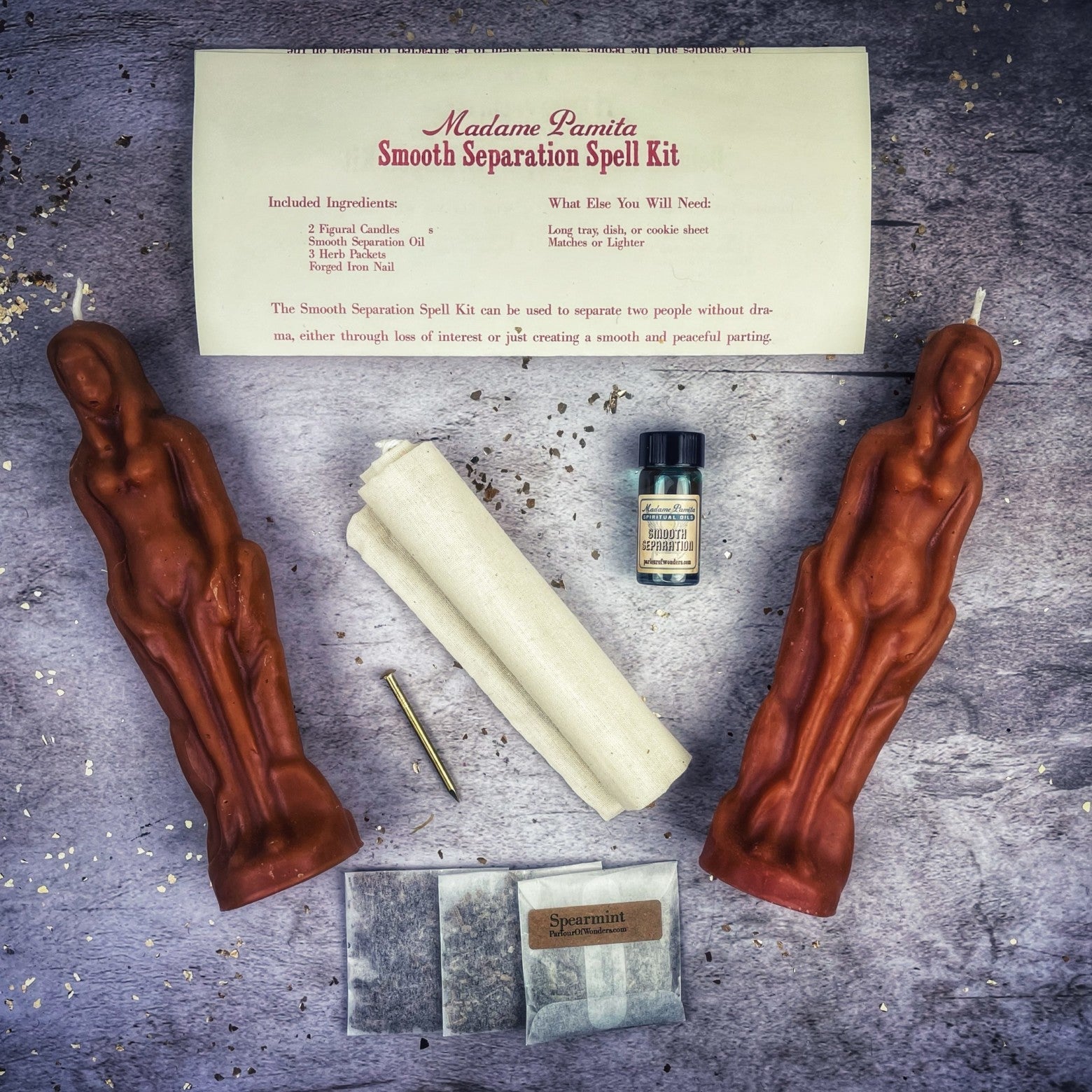 Smooth Separation Candle Spell Kit - Female/Female