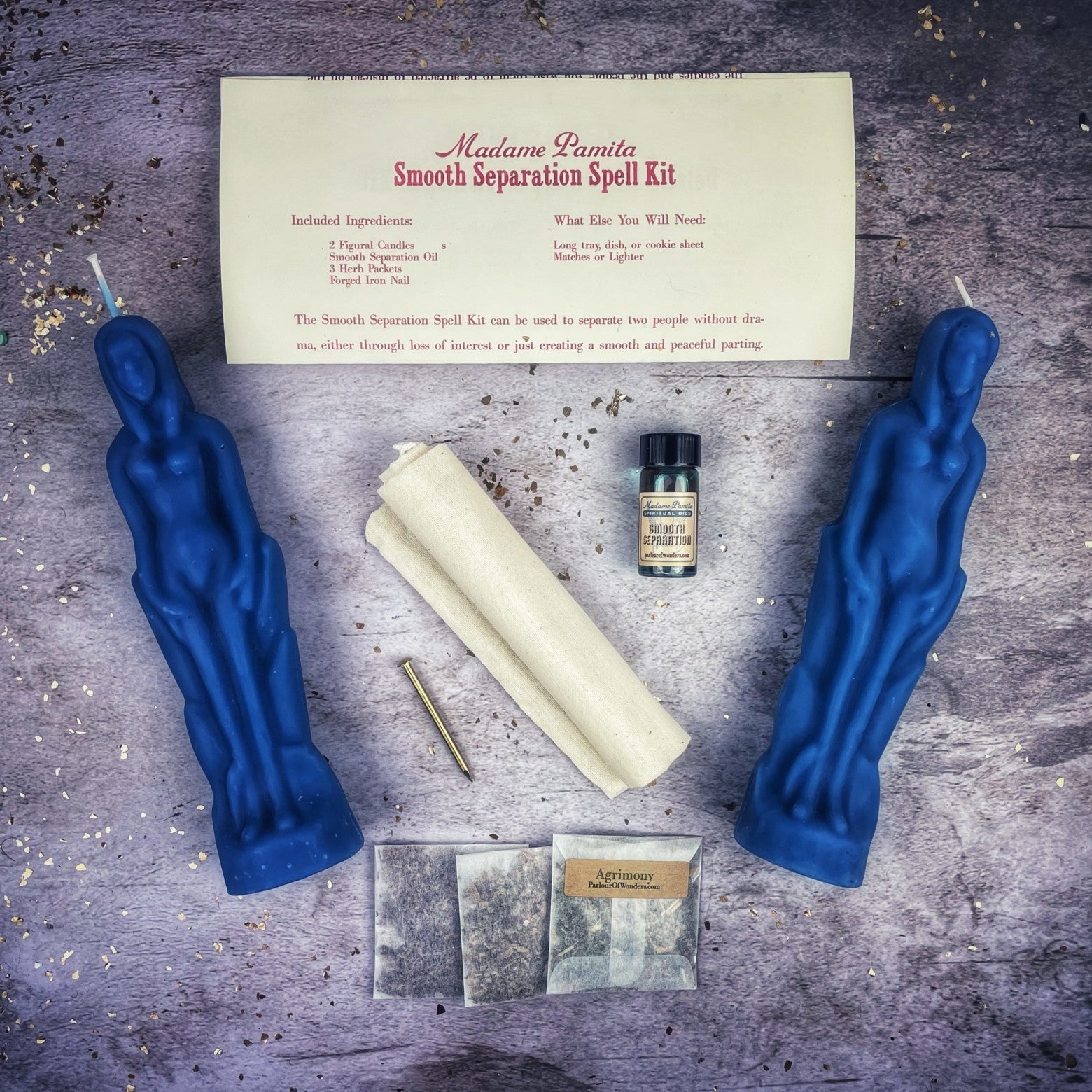 Smooth Separation Candle Spell Kit - Female/Female